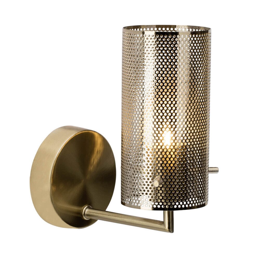 Brilliant Wandleuchte "Gracian" Metall, gold, Einbau, günstig online kaufen