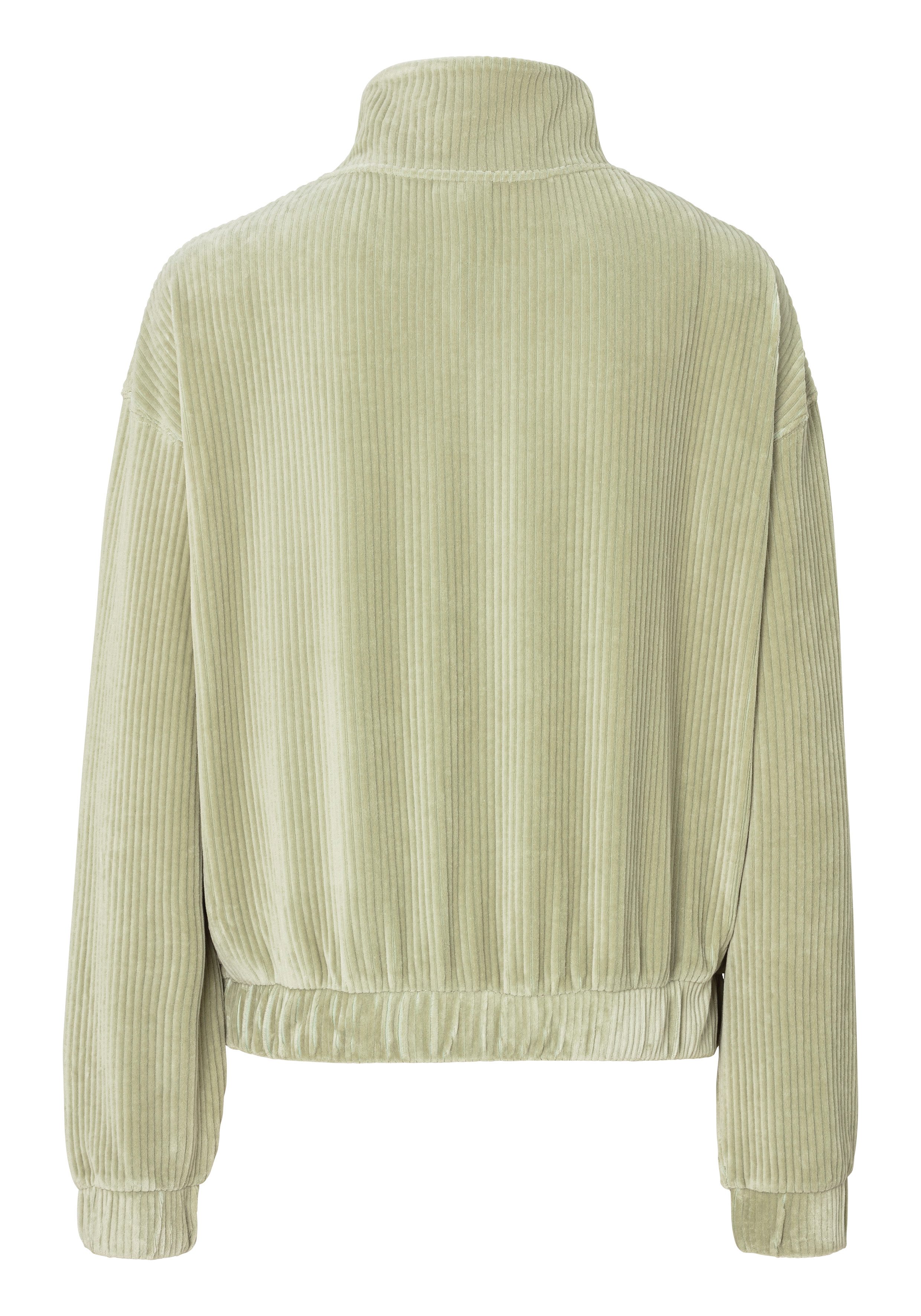 Ragwear Sweatshirt IZZAR CORD Stehkragen mit Reißverschluss im Troyer-Stil