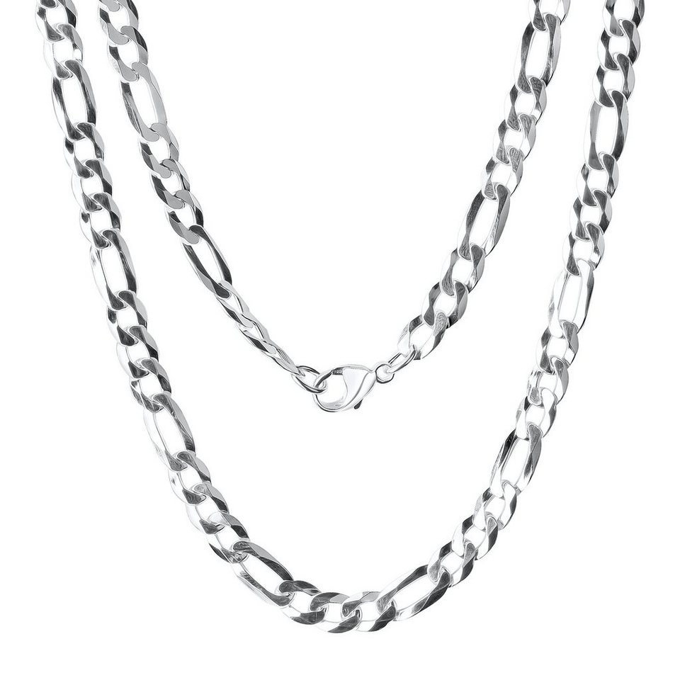 Vivance Collierkettchen 925/- Sterling Silber weiß Figarokette 55 cm