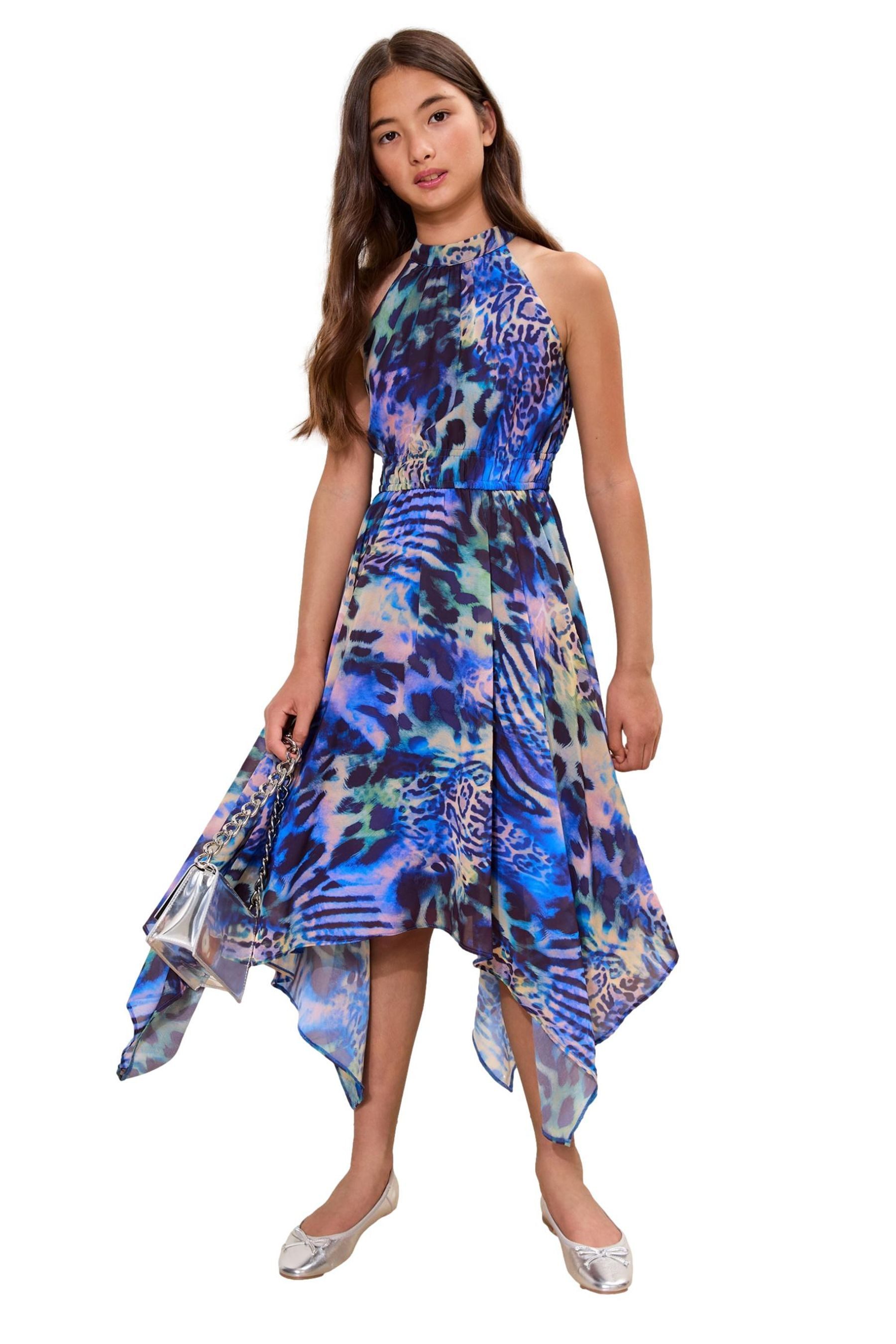 LIPSY Partykleid Lipsy festliches Neckholder-Kleid mit Zipfelsaum (1-tlg)