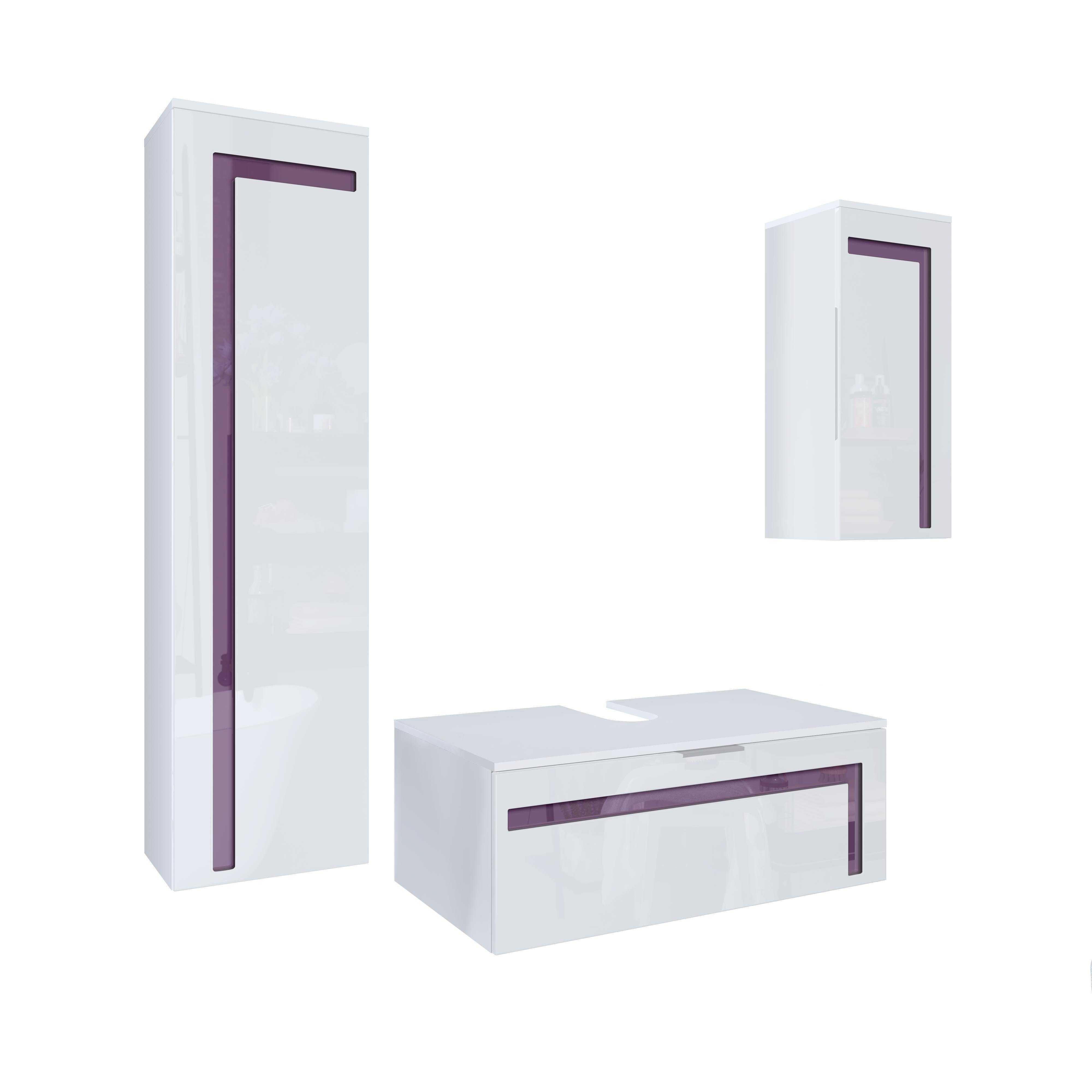 Vladon Badmöbel-Set Aloha V2, (Badezimmer-Set, mit günstig online kaufen