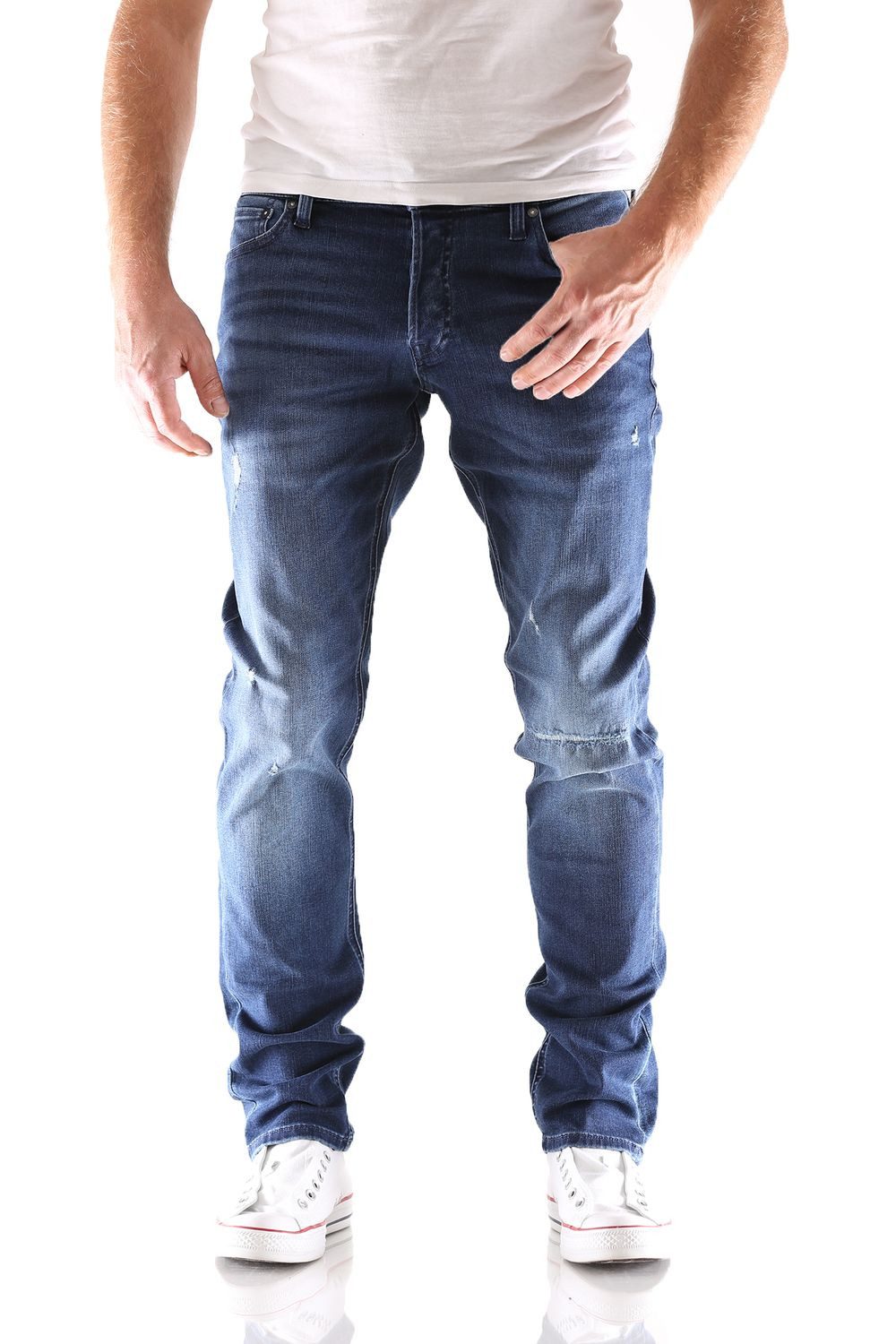 Slim-fit-Jeans Jack & Jones Glenn Original GE 140 Slim Fit Herren Jeans Hose