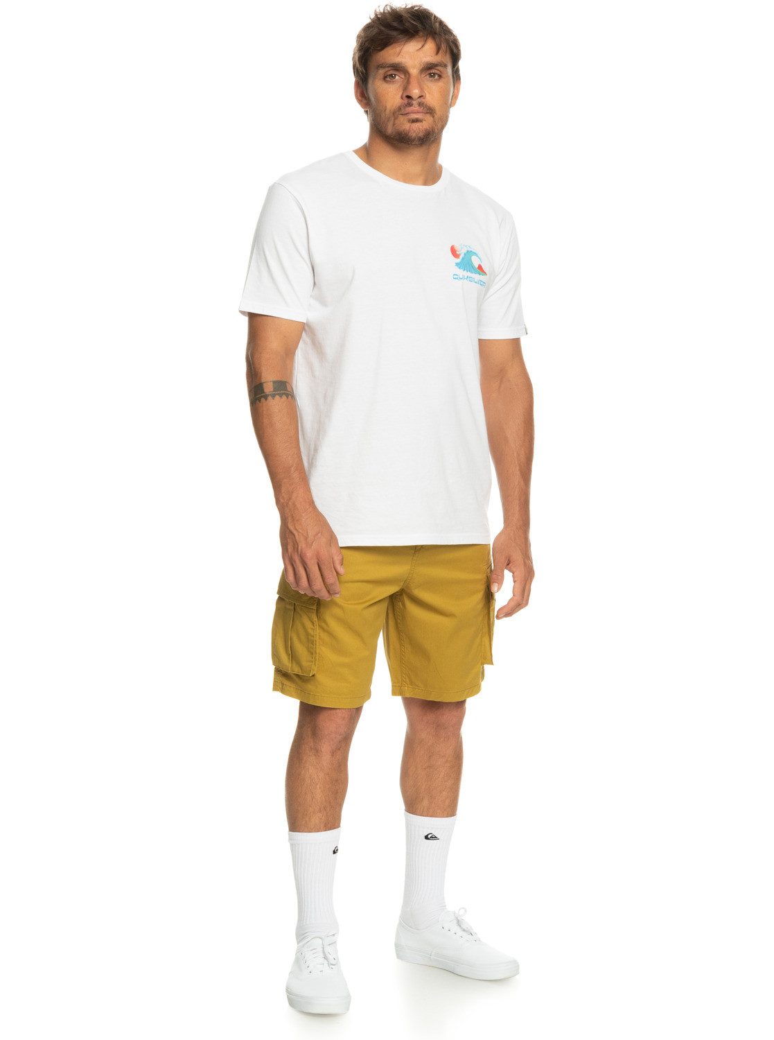 Cargoshorts Ecru Quiksilver Olive Relaxed