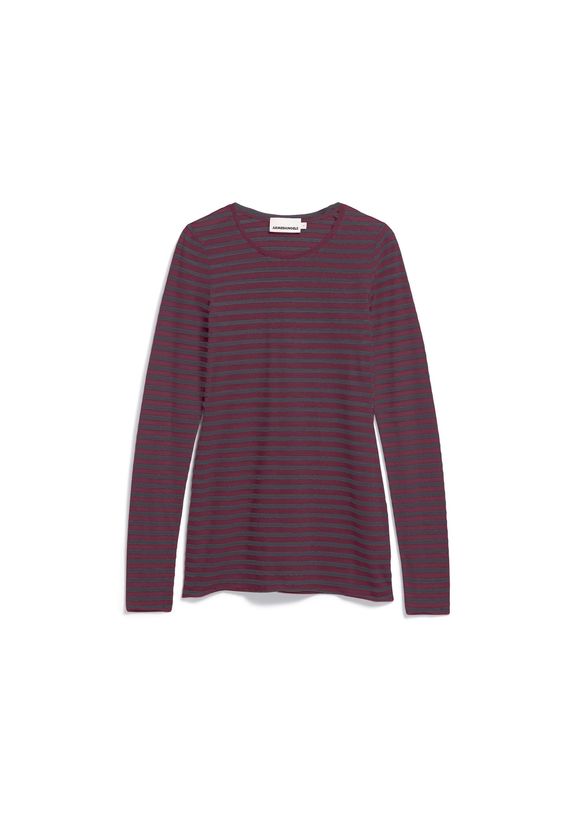 Armedangels Longsleeve EINIAARA STRIPES Longsleeve aus Bio-Baumwolle Slim Fit