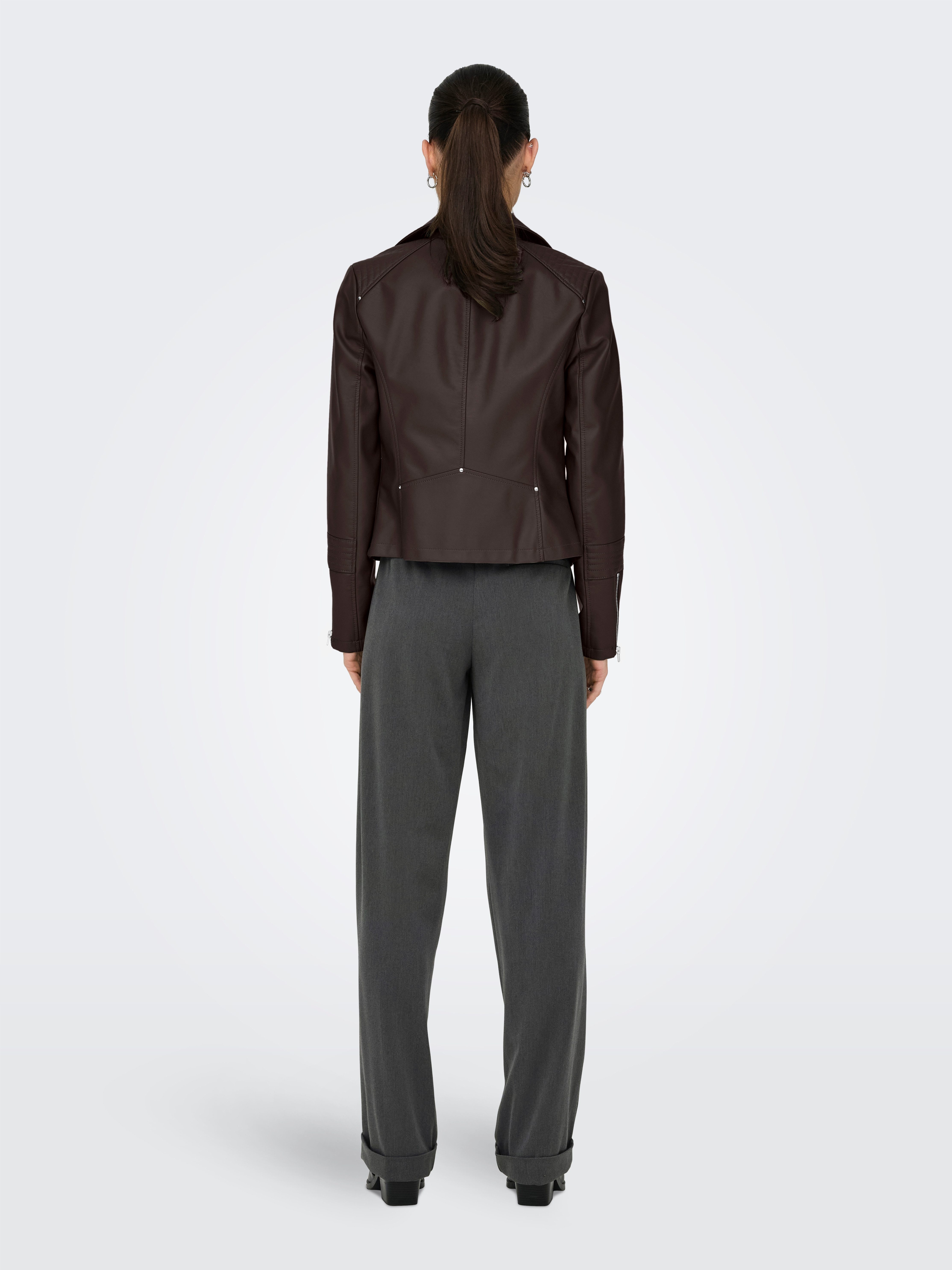 ONLY Lederimitatjacke ONLGEMMA FAUX LEATHER BIKER OTW NOOS im Biker-Style