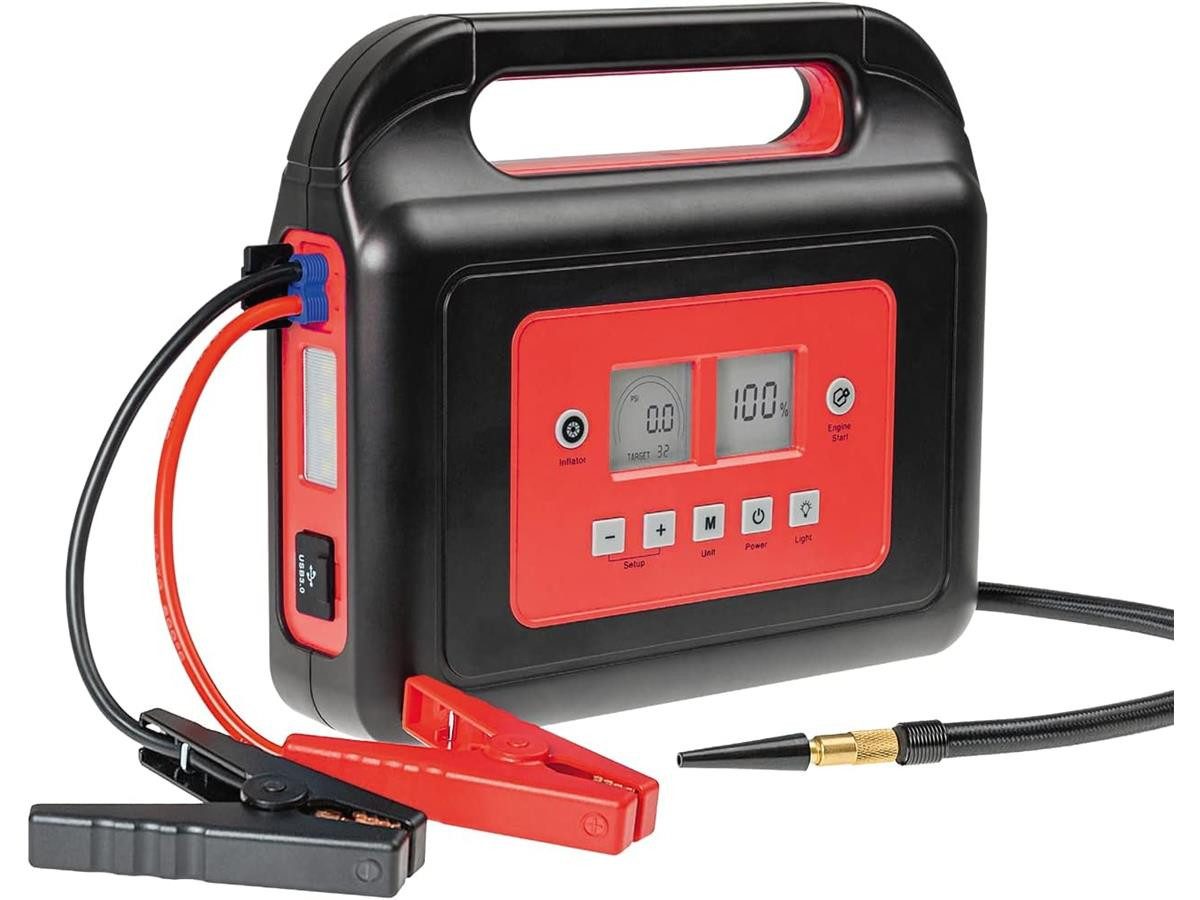 WALTER WWS-SKP12-C01 Jump Starter, with compressor WWS-SKP12-C01, 800A jump-starting power