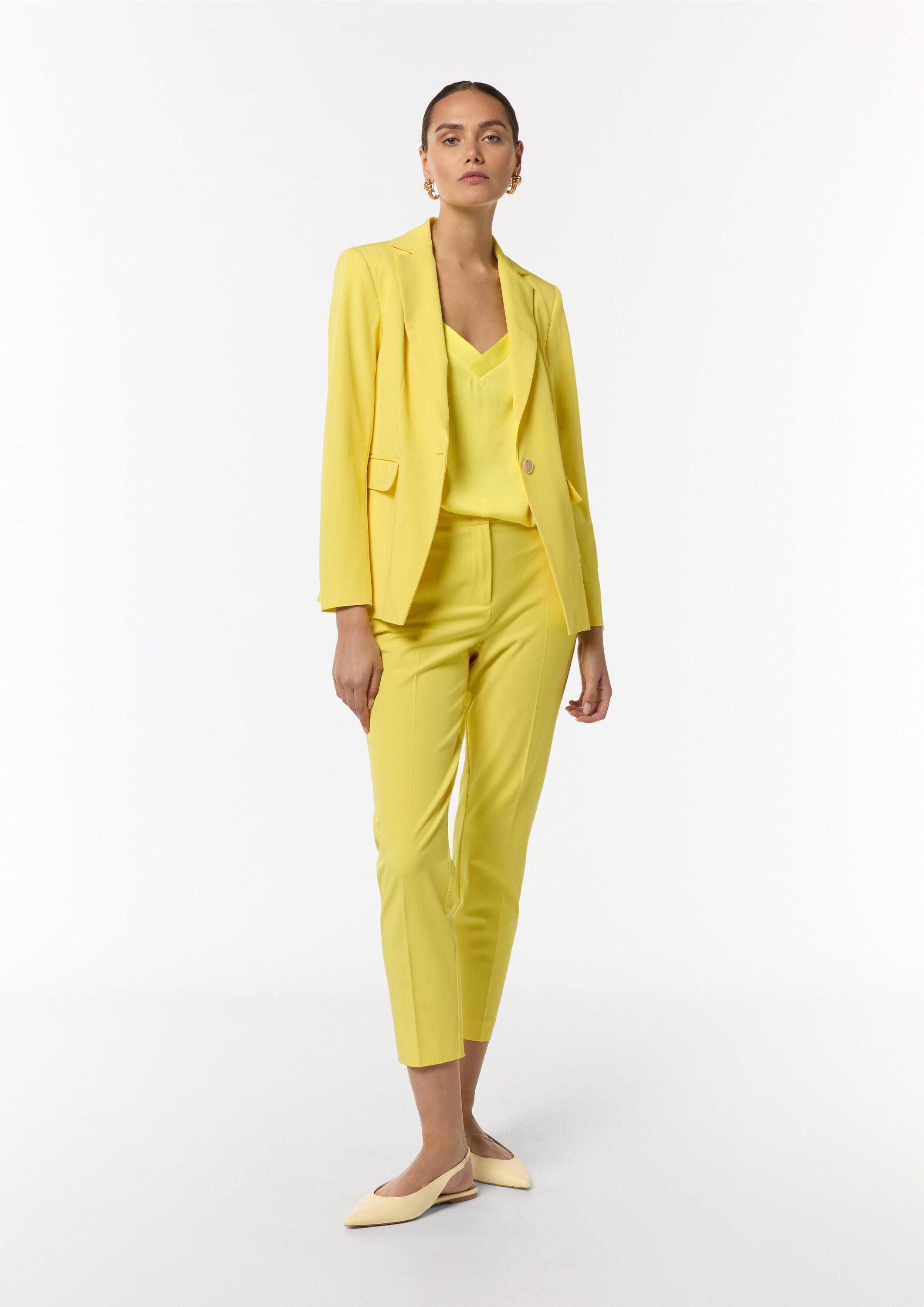 comma Muskelshirt Bluse Spaghetti-Träger-Top aus Satin