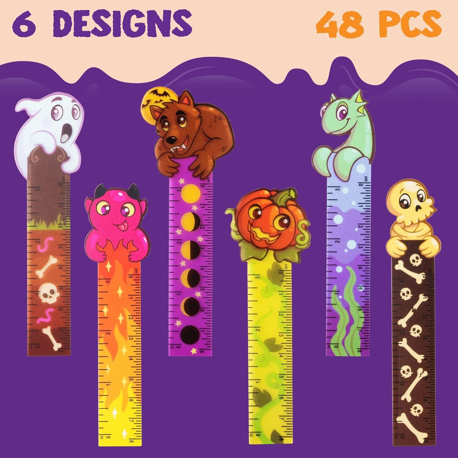 JOYIN Bleistift JOYIN 96-tlg. Halloween Set: 48 Bleistifte + 48 Lesezeichen – Bild 4 von 5