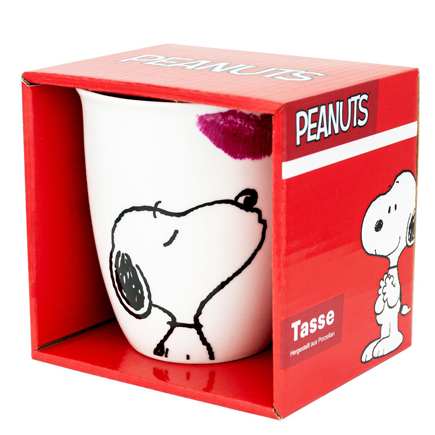 - Snoopy Labels® United Kaffeebecher Keramik "Kuss" Tasse 280ml,