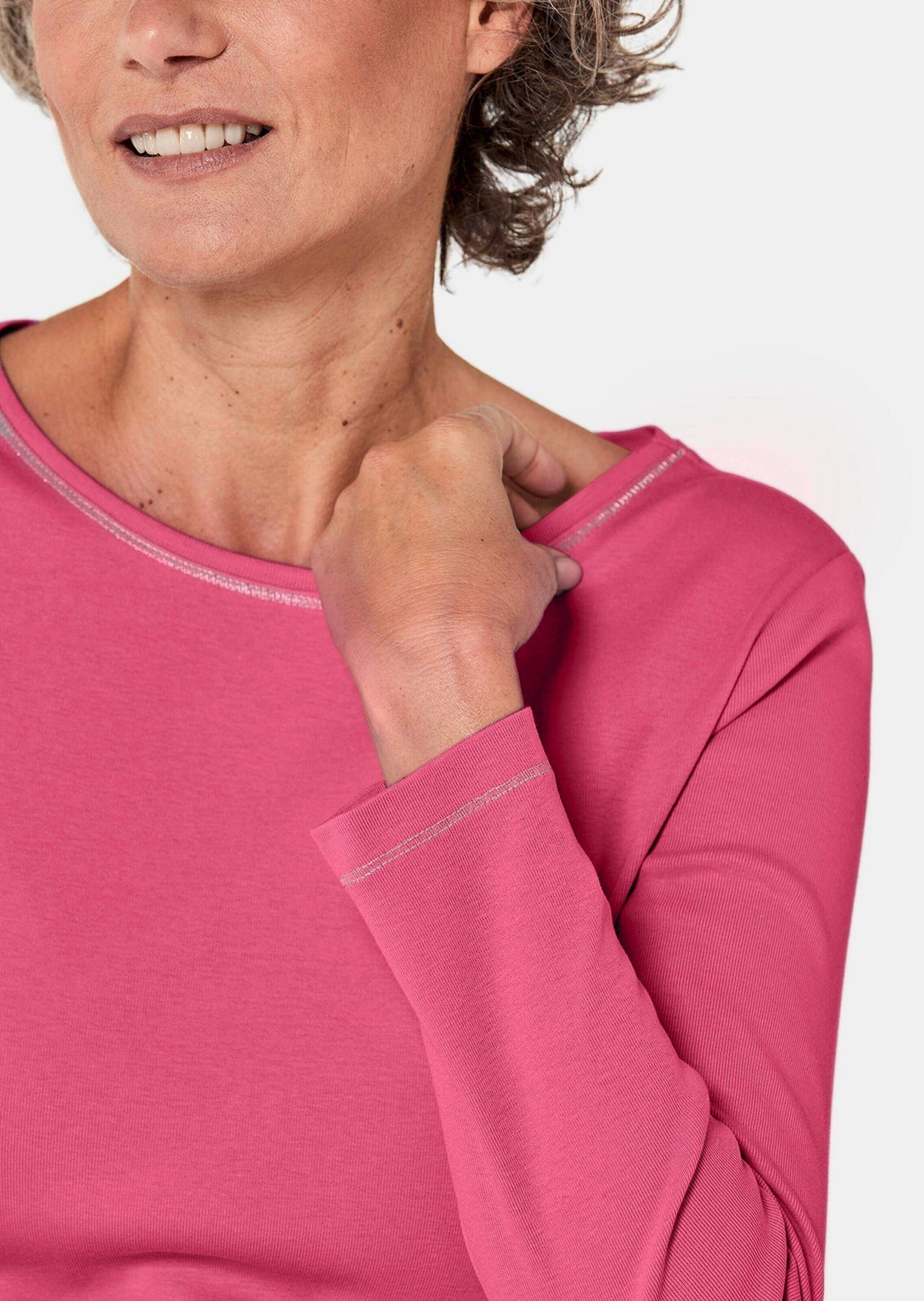 GOLDNER T-Shirt Kurzgröße: Basic T-Shirt aus reiner Baumwolle – Bild 5 von 5