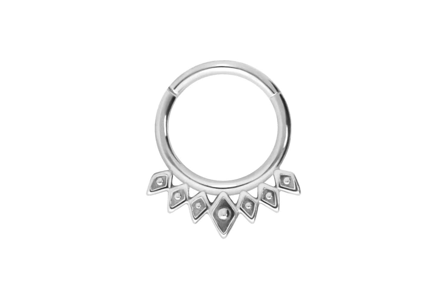 Piercing-Set Chirurgenstahl Segmentring Clicker ETHNO-DESIGN