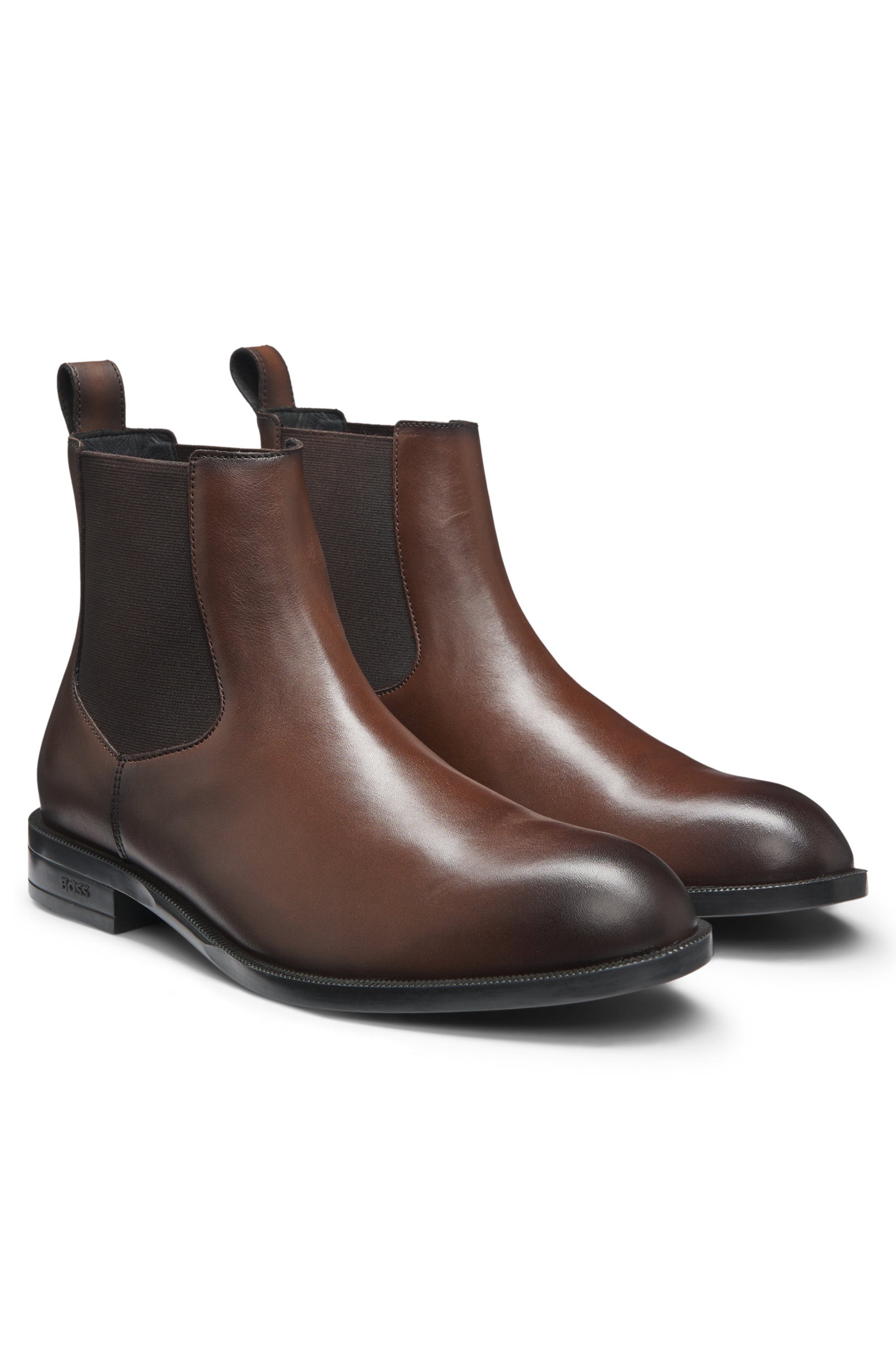 BOSS Chelseaboots Business-Stiefelette, Schlupfboots in klassisch-eleganter Optik
