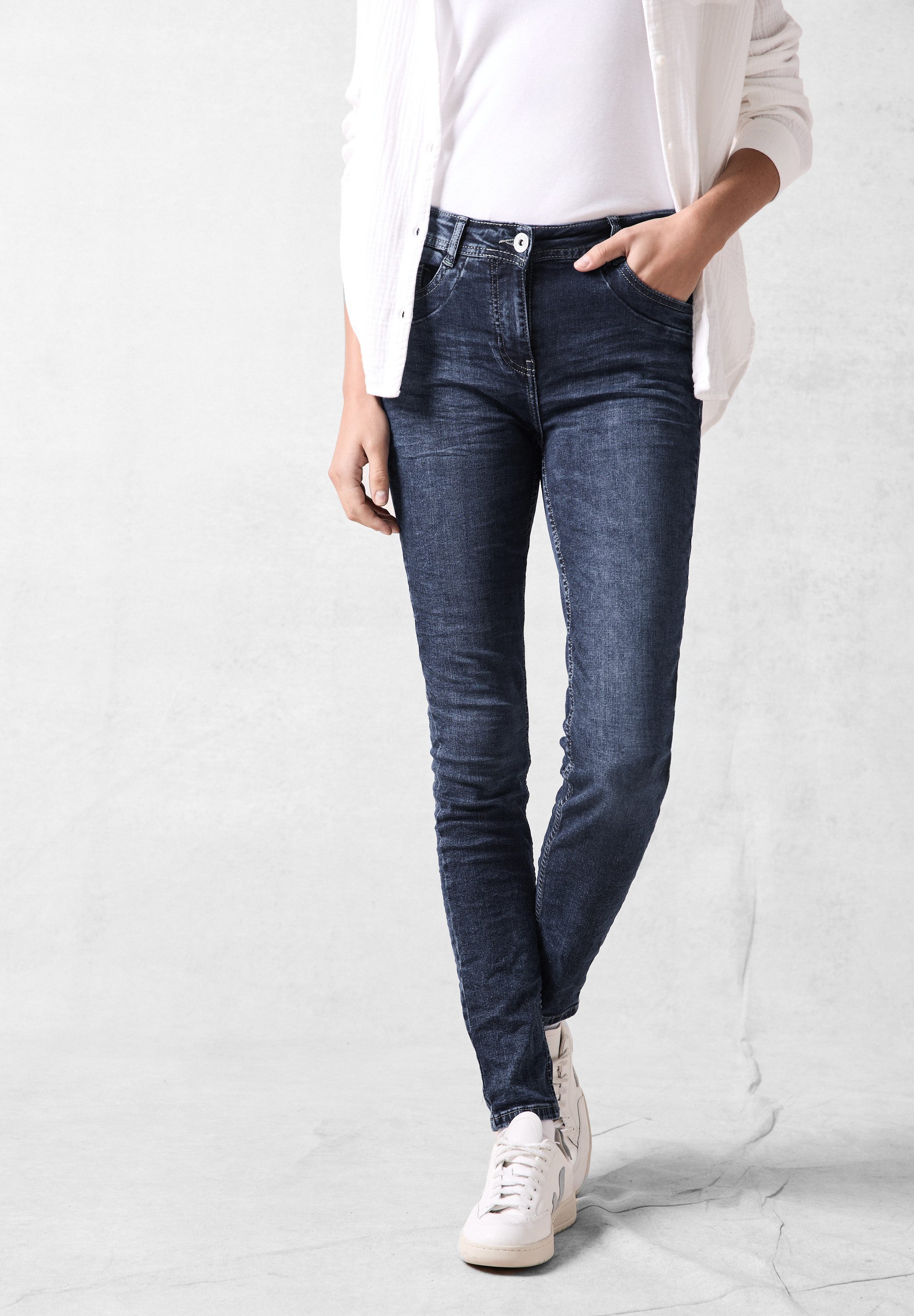CECIL Regular-fit-Jeans High Waist