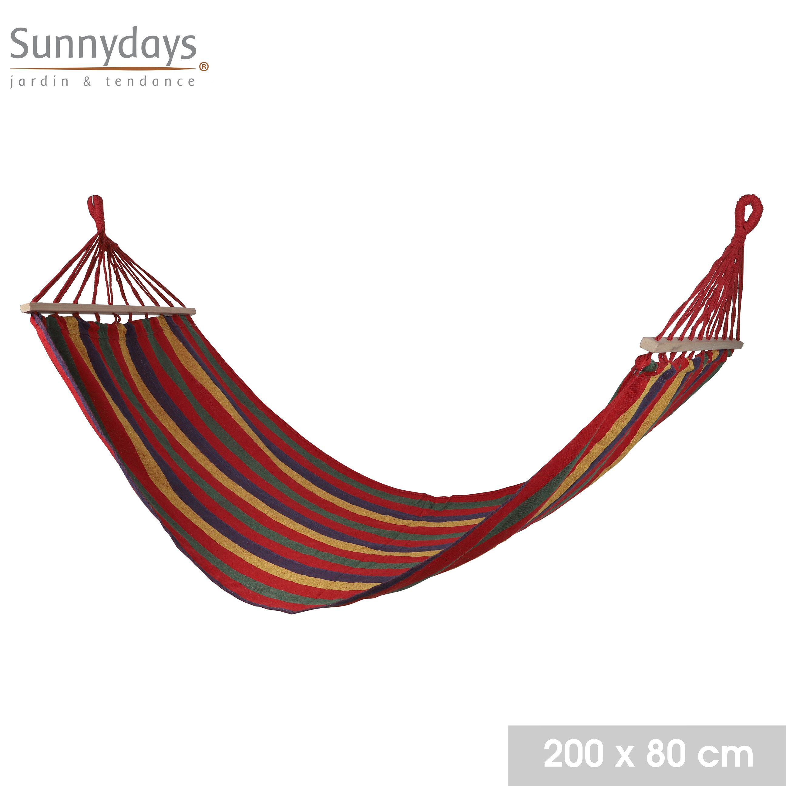 Sunnydays Stabhängematte farbenfrohe Hängeliege Stabhängeliege günstig online kaufen