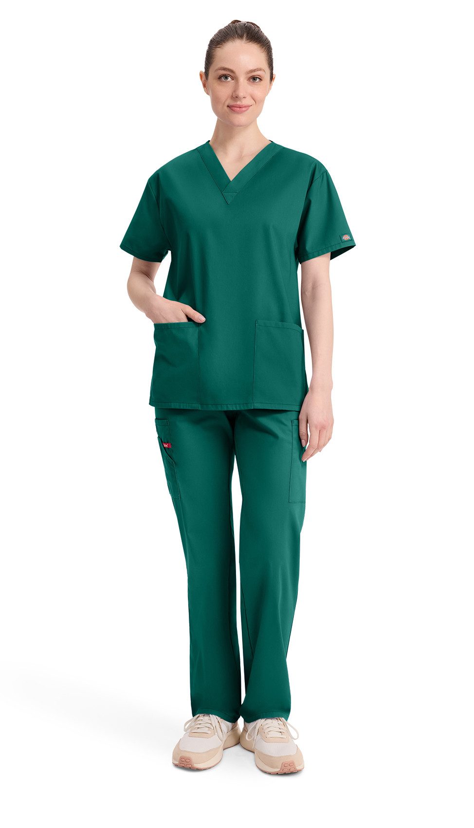 Dickies Funktionsbluse Unisex EDS Schlupfhemd V-Neck, Every Day Scrubs Kasack mit 2 aufgesetzten Taschen