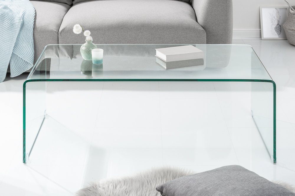 riess-ambiente Couchtisch FANTOME 110cm transparent, Wohnzimmer · Glas · eckig · Modern Design – Bild 5 von 5