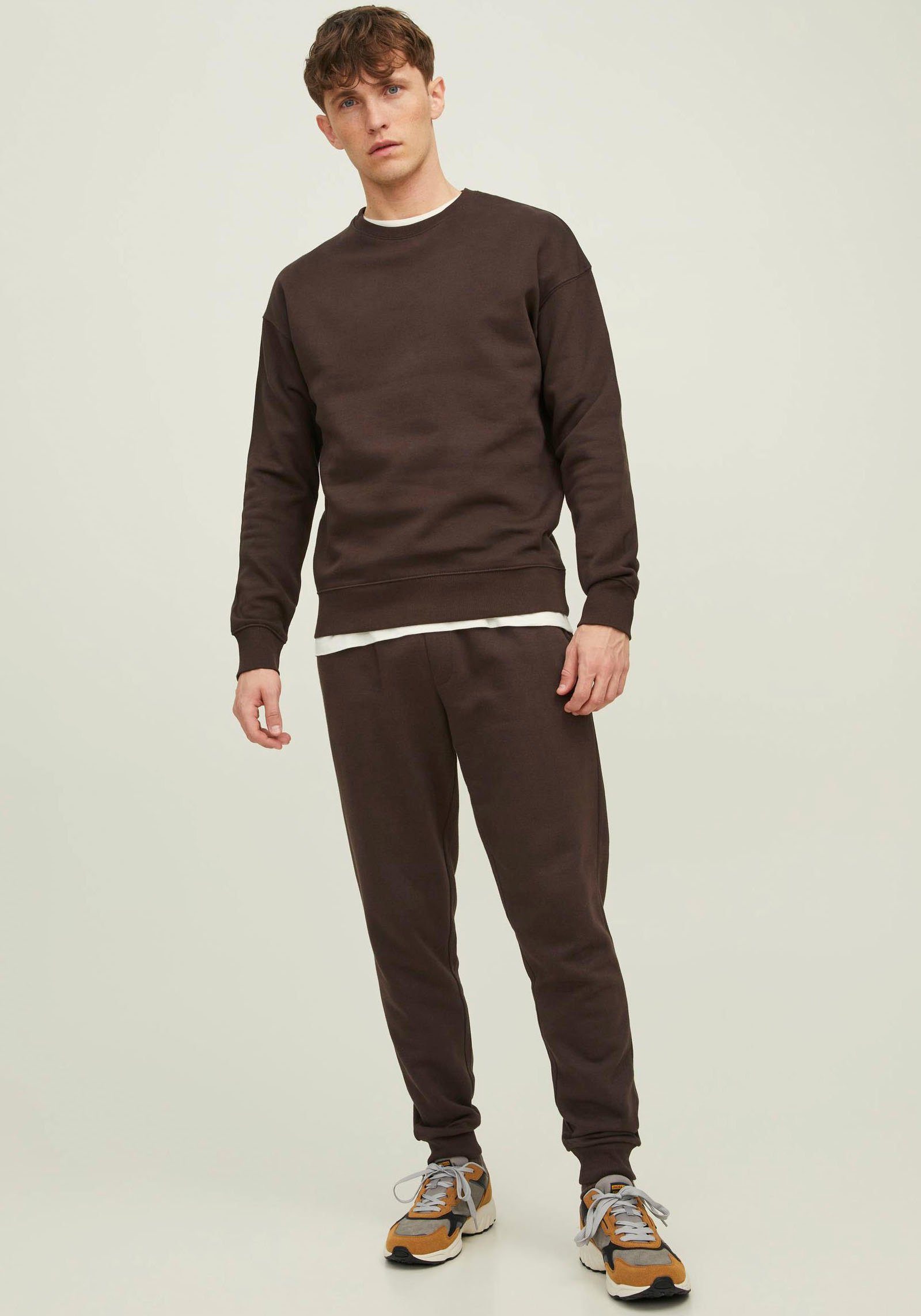 STAR CREW mulch Jones SWEAT / NECK Jack Sweatshirt & braun BASIC