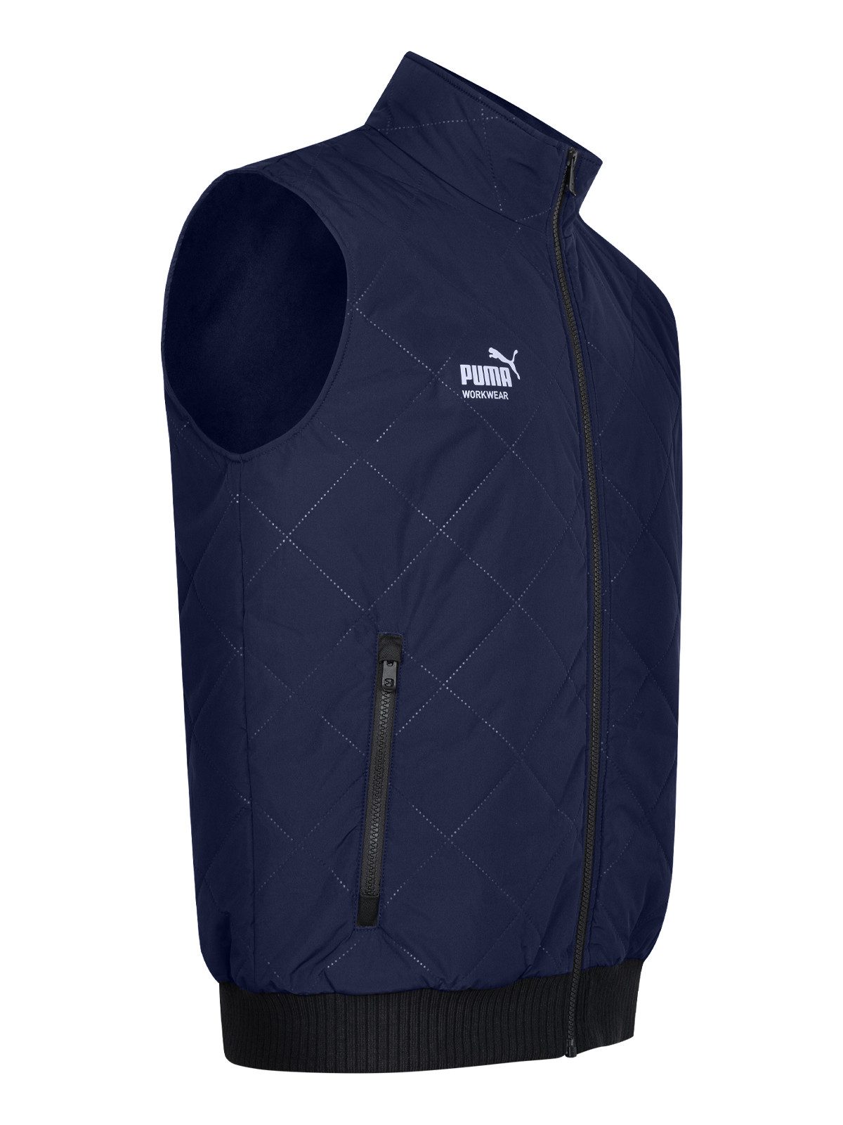 PUMA Workwear Funktionsweste Herren Weste Winter - Warm gefüttert, wasser- & windabweisend Winterweste mit Fleece-Futter - Innentasche - Robustes Obermaterial