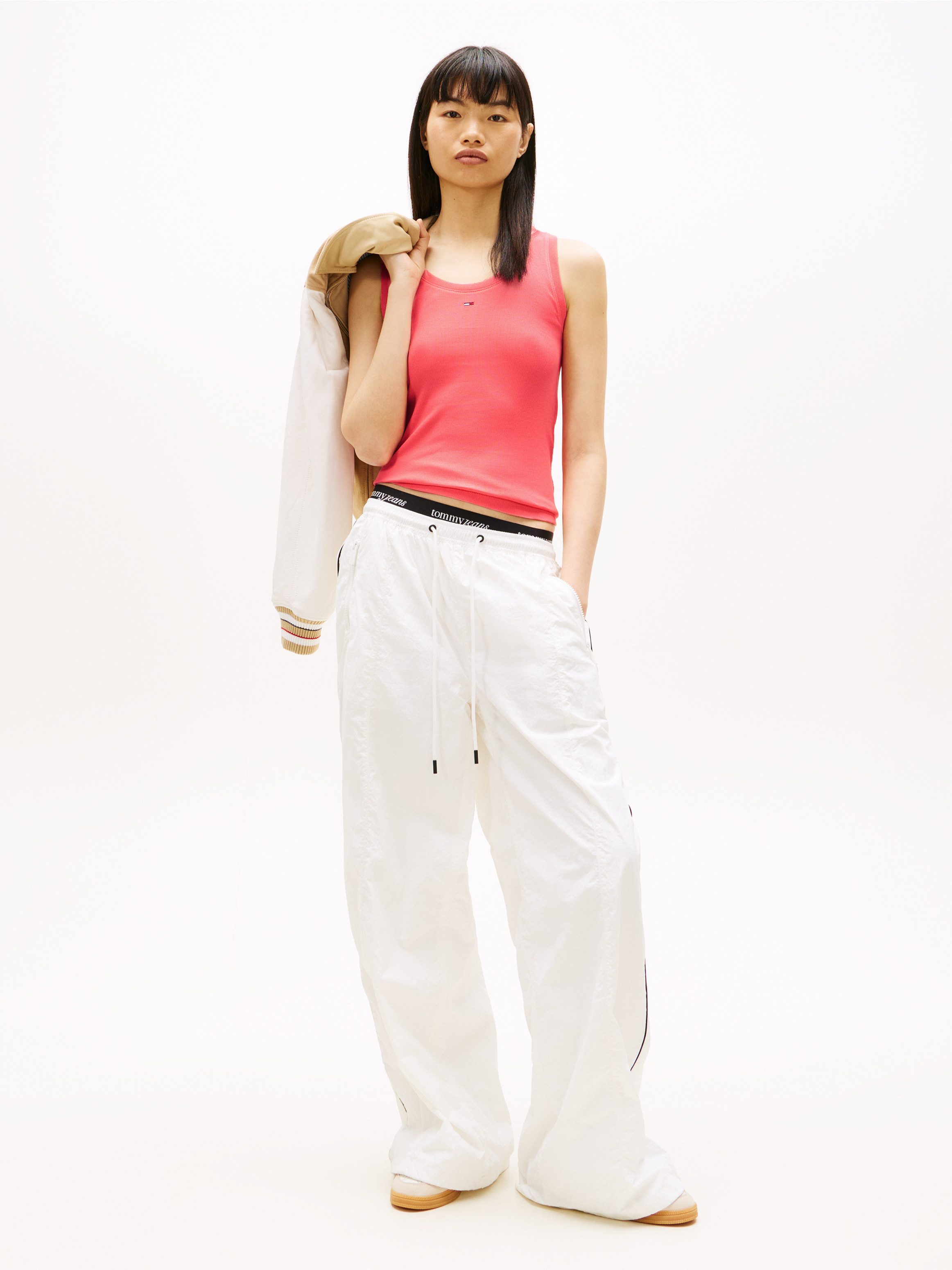 Tommy Jeans Tanktop TJW ESSENTIAL RIB TANK EXT mit gerippter Struktur