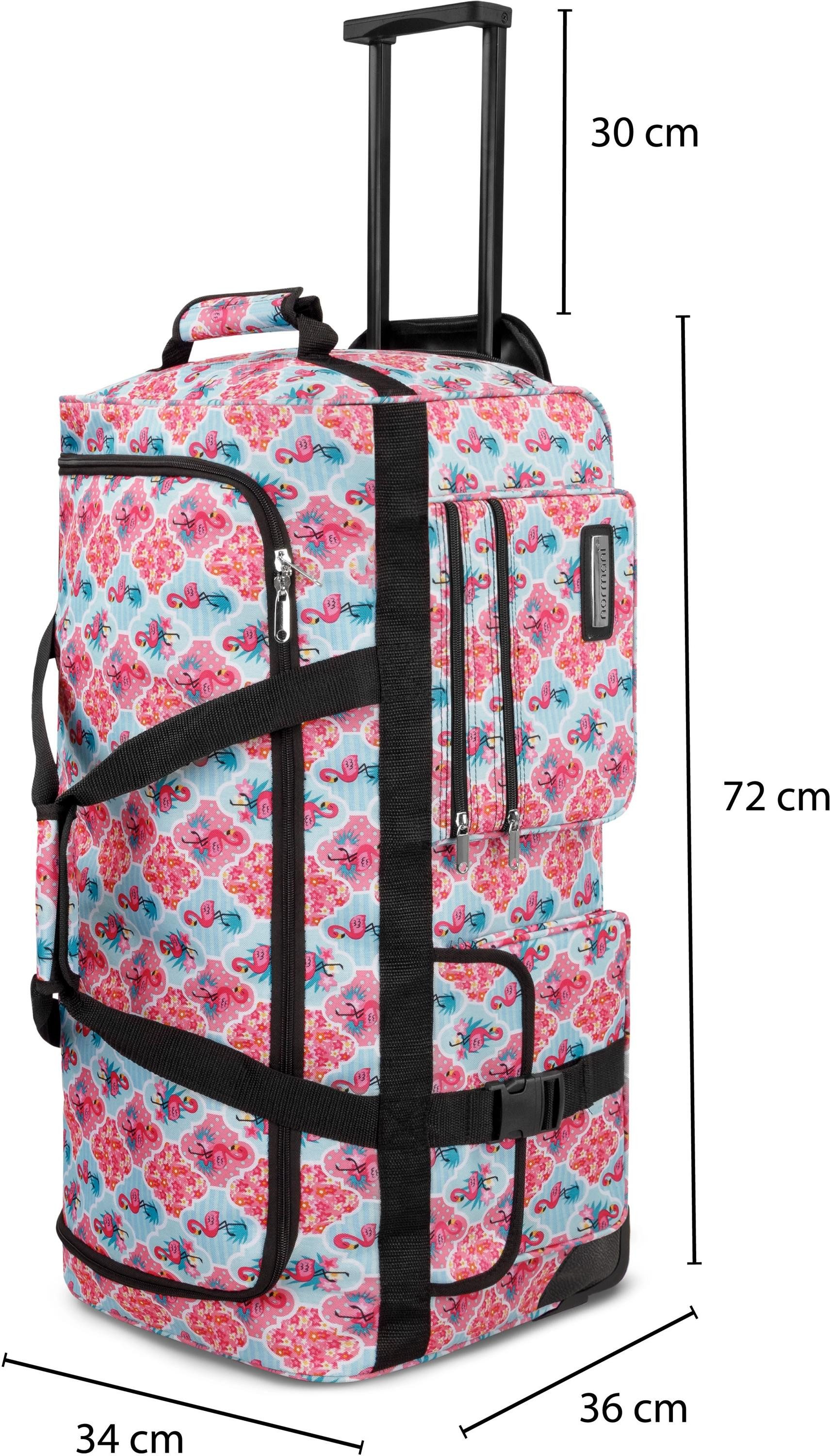 normani Reisetasche Reisetrolley 80 Liter, Trolley mit 3 leichtläufigen Rollen – Bild 4 von 5