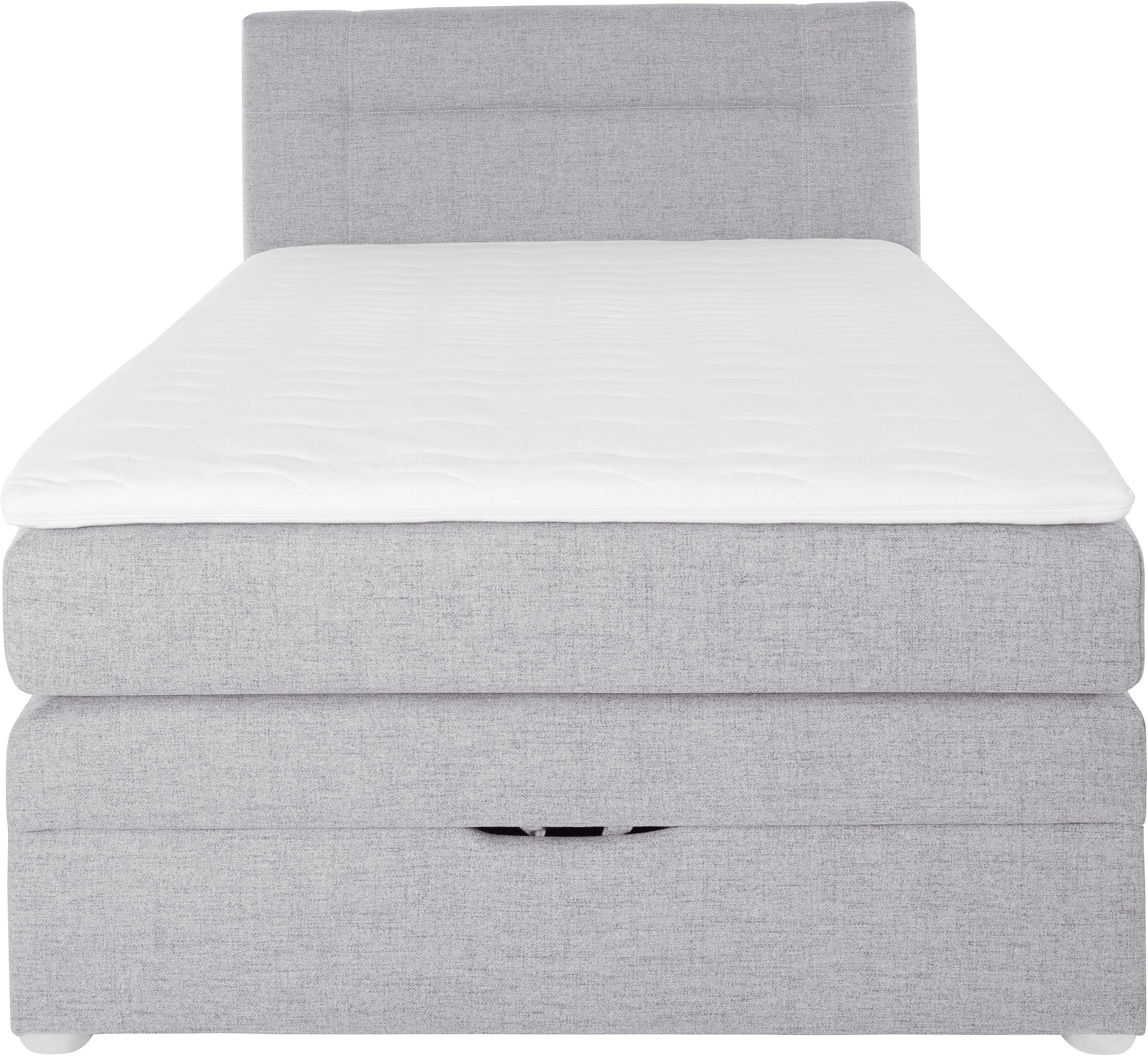 Jockenhöfer Gruppe Boxspringbett Carmen, mit Bettkasten und Topper, erhältlich in 120 & 140cm Breite