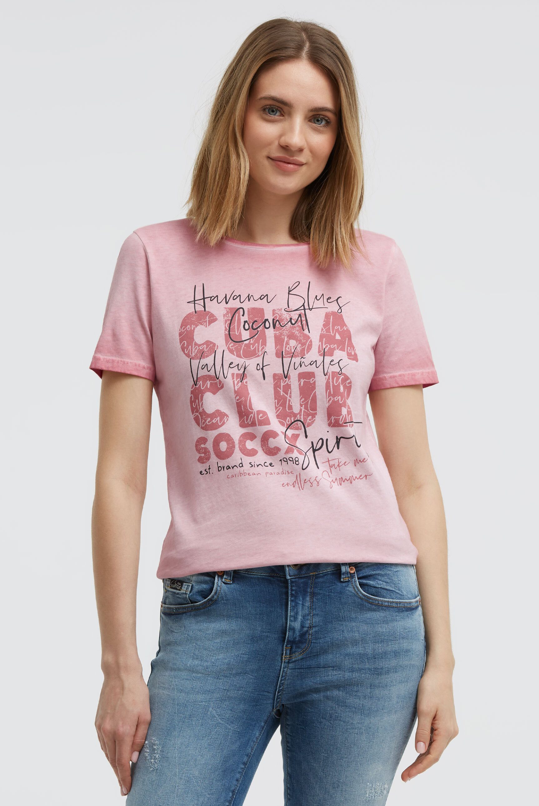 SOCCX Rundhalsshirt mit Necktape