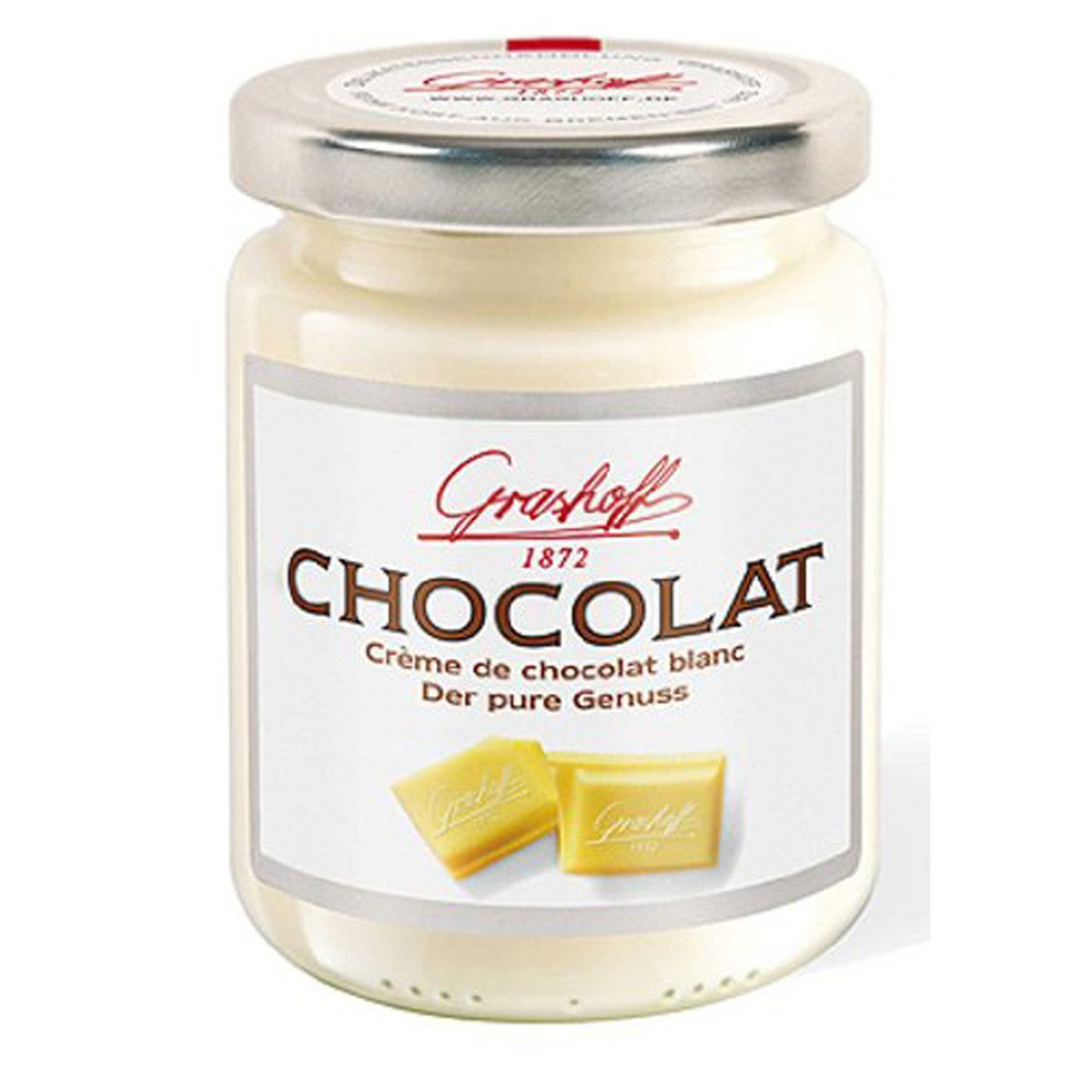 Grashoff Schokoaufstrich, Grashoff weiße belgische Schokoladencreme de chocolat blanc 250g