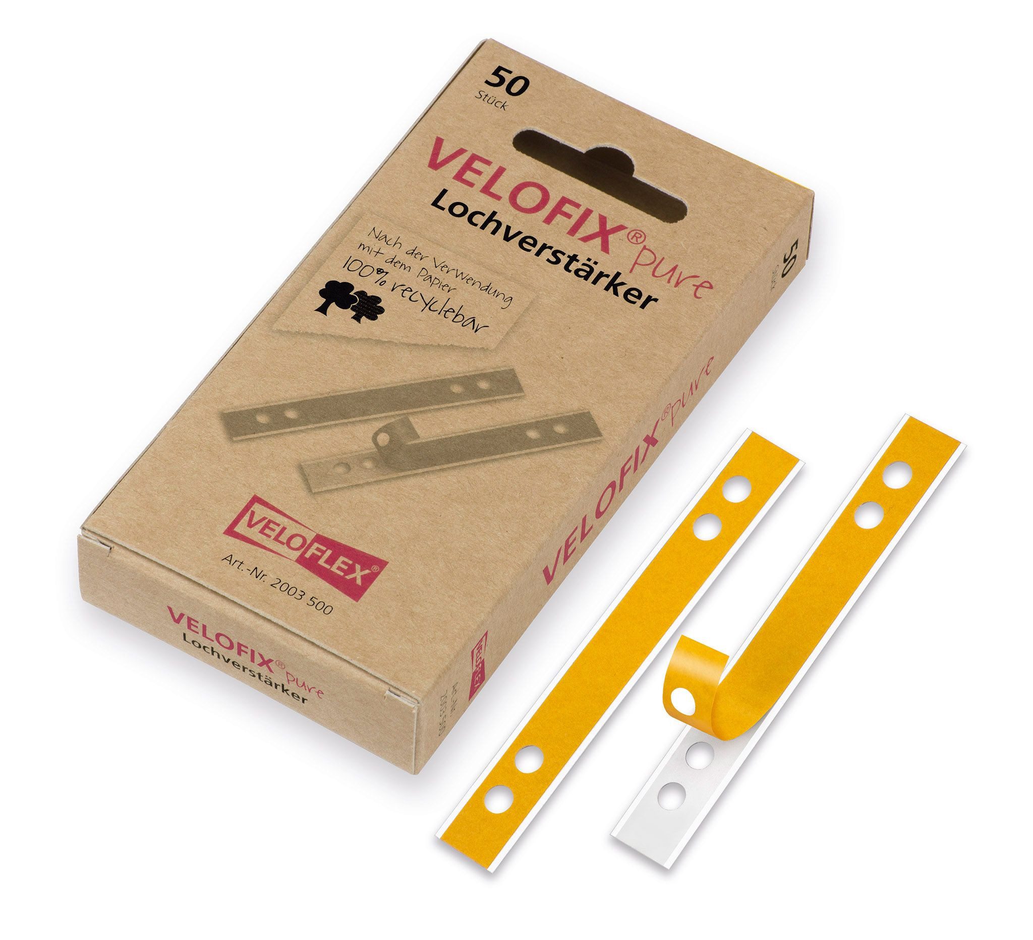 VELOFLEX Locher VeloflexVELOFIX® pure sk Lochverstärker 50er Packg., 105 X 15 mm