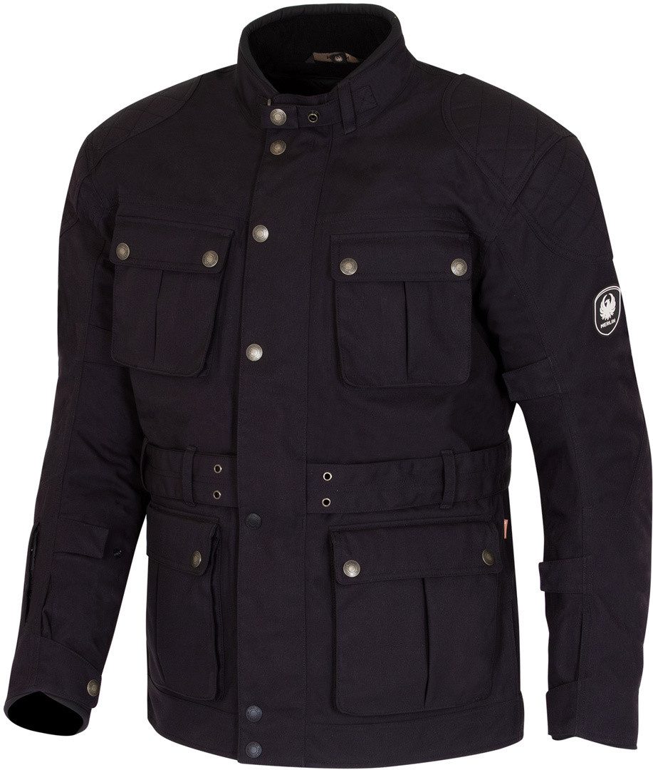 Merlin Motorradjacke Burslem Eco Laminated Motorrad Textiljacke Wasserdicht Atmungsaktiv wasserabweisend protektoren herausnehmbares
