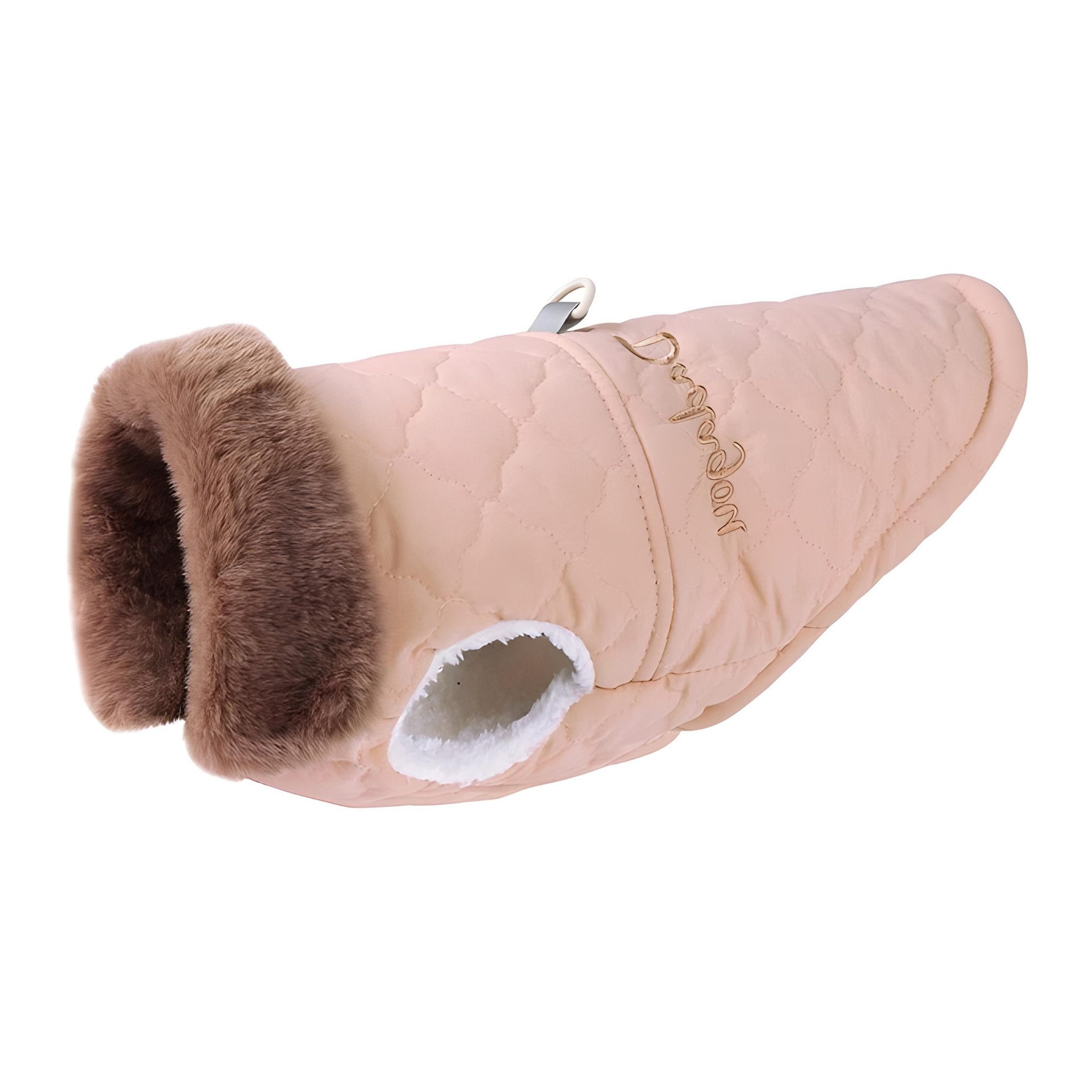 HS.SUPPLY Hundejacke Hundejacke mit Leinenhaken & Kuschelkragen, Für Hunde in verschiedenen Größen, Kuschelkragen & weiches Innenfutter