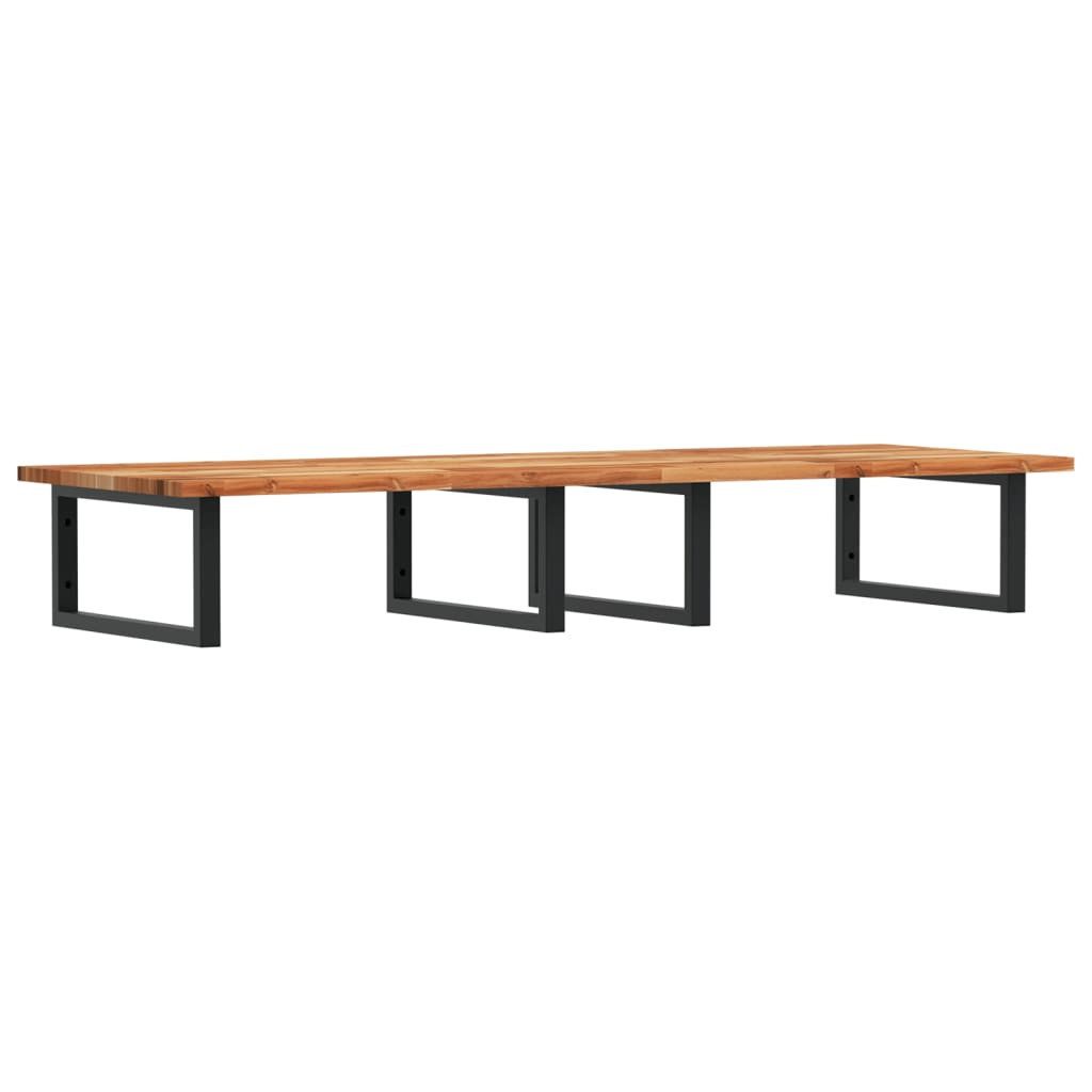 vidaXL Badezimmerspiegelschrank Waschbeckenregal Wandmontage Stahl und nholz (1-St)