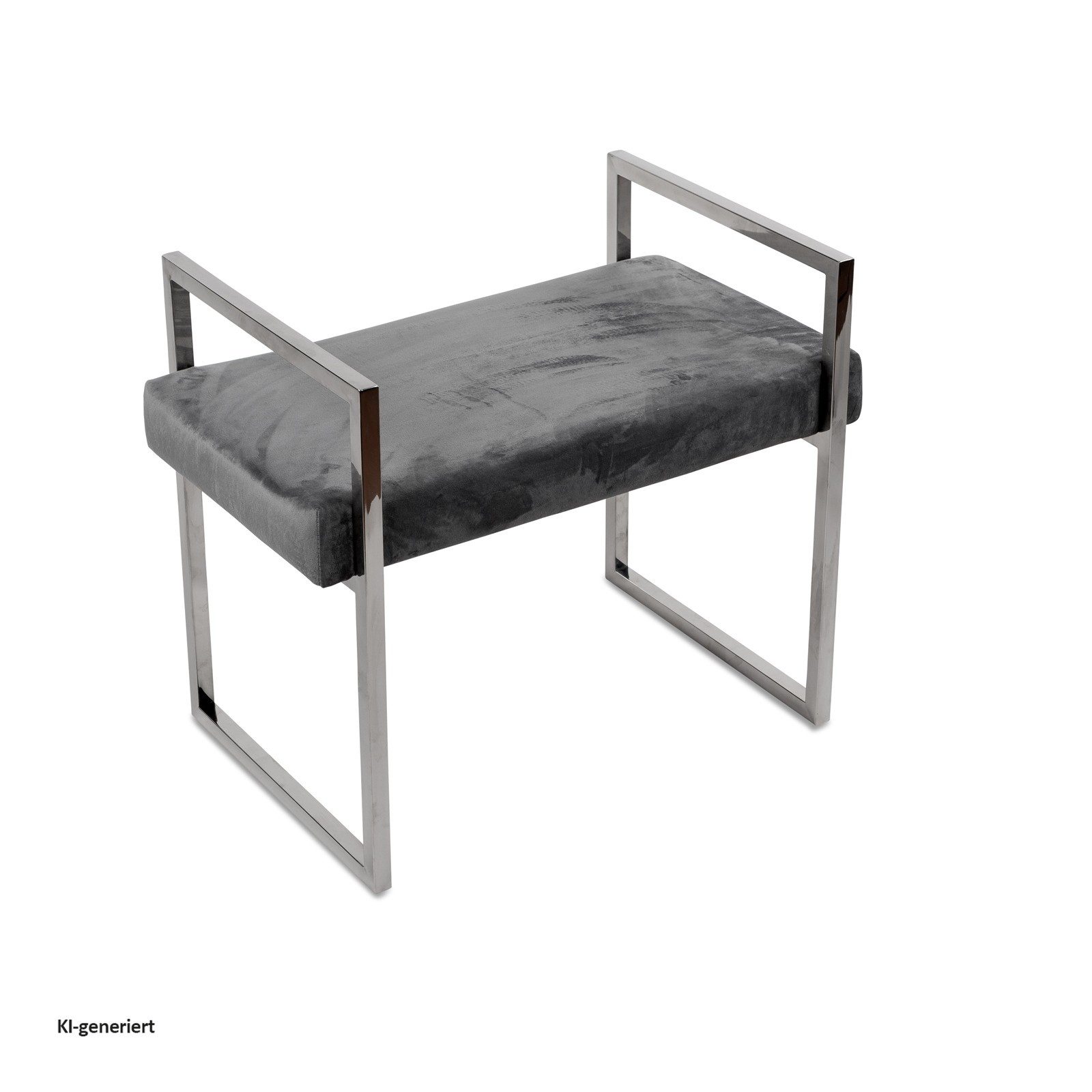 formano Hocker Hocker Edelstahl mit Samtpolster (1 St)