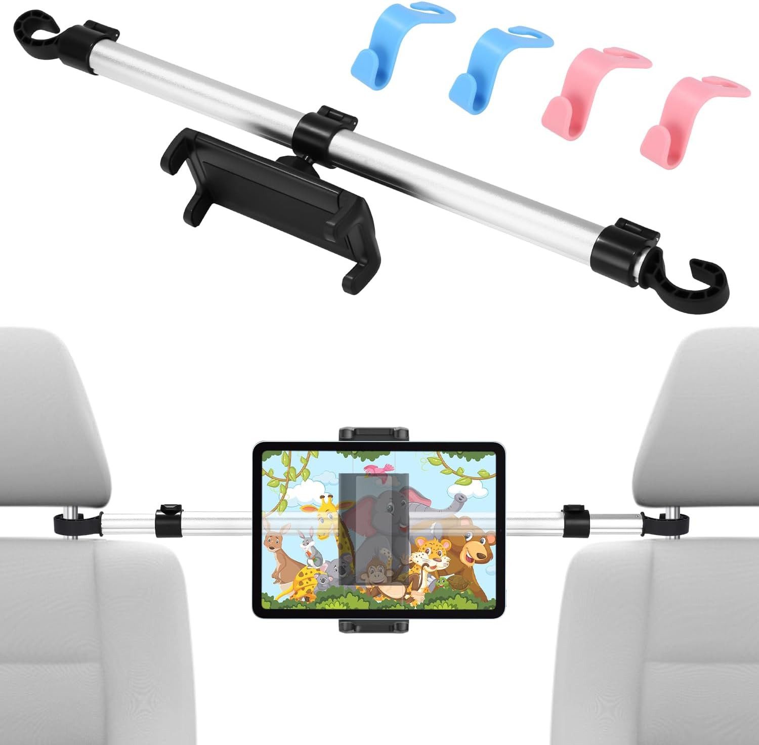 Halterung Verstellbarer Tablet Halter für Auto, 4.5-13 Zoll Geräte