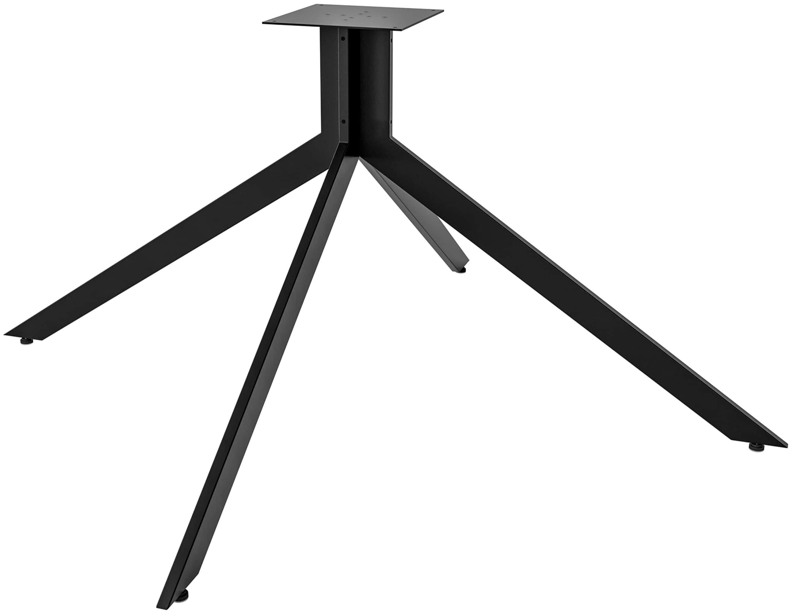 furnicato Tischbein Tischbeine Ladera 117x60x72 cm Schwarz