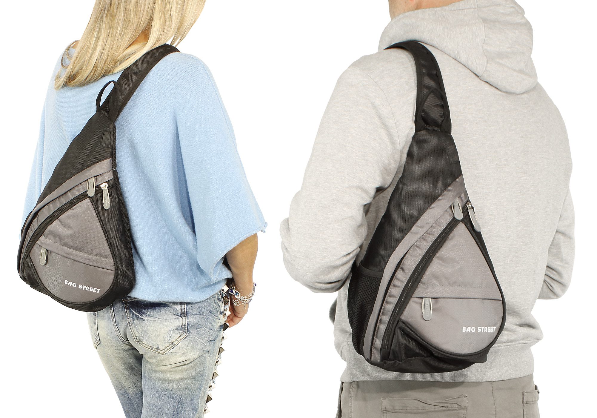 BAG STREET INTERNATIONAL Daypack Kleiner Rucksack Crossbody Sling Bag Leichte Schultertasche Mono-Gurt