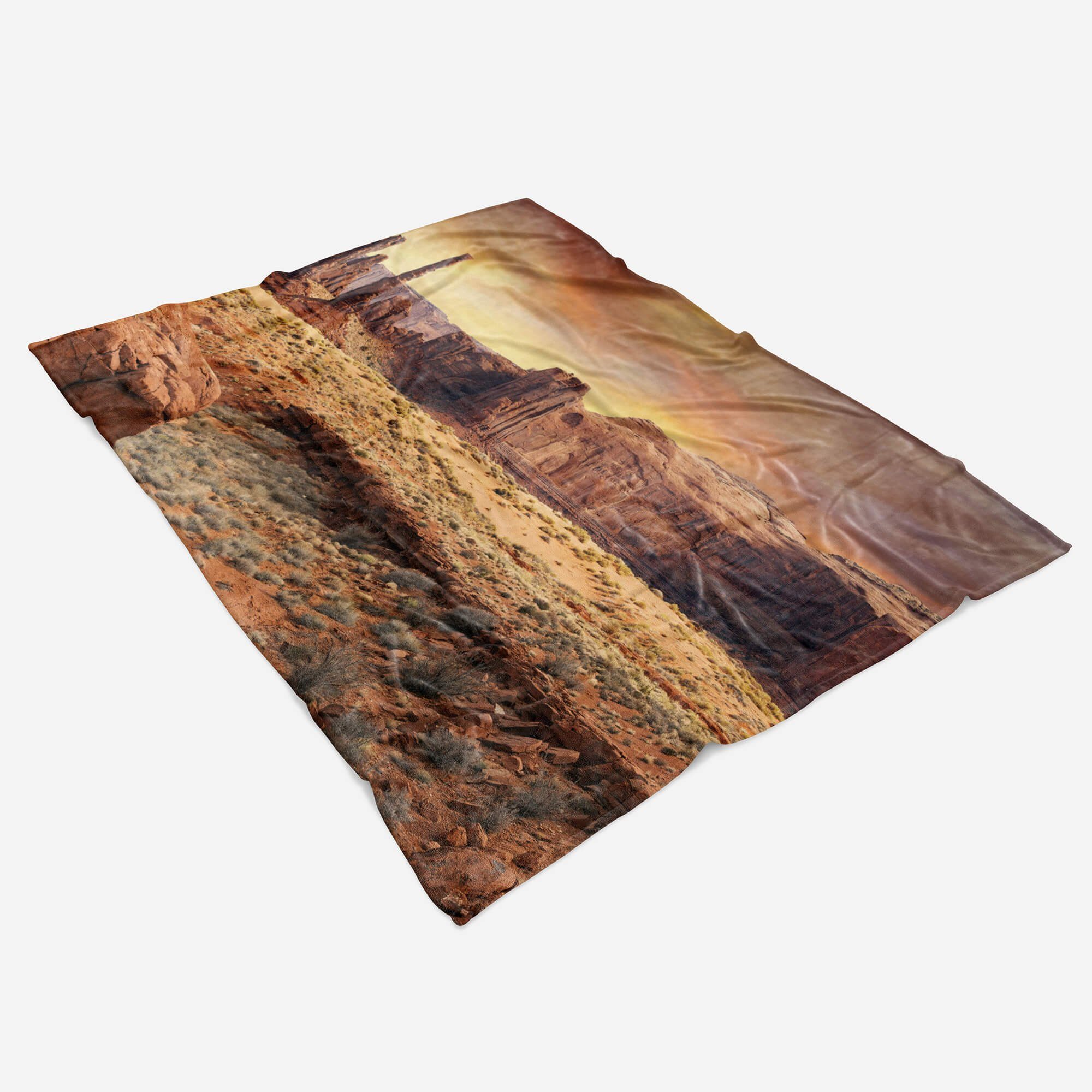 Grand Baumwolle-Polyester-Mix Arizona Berge Strandhandtuch Handtuch Fotomotiv Sinus Handtücher Saunatuch Art (1-St), Kuscheldecke Canyon, mit Handtuch