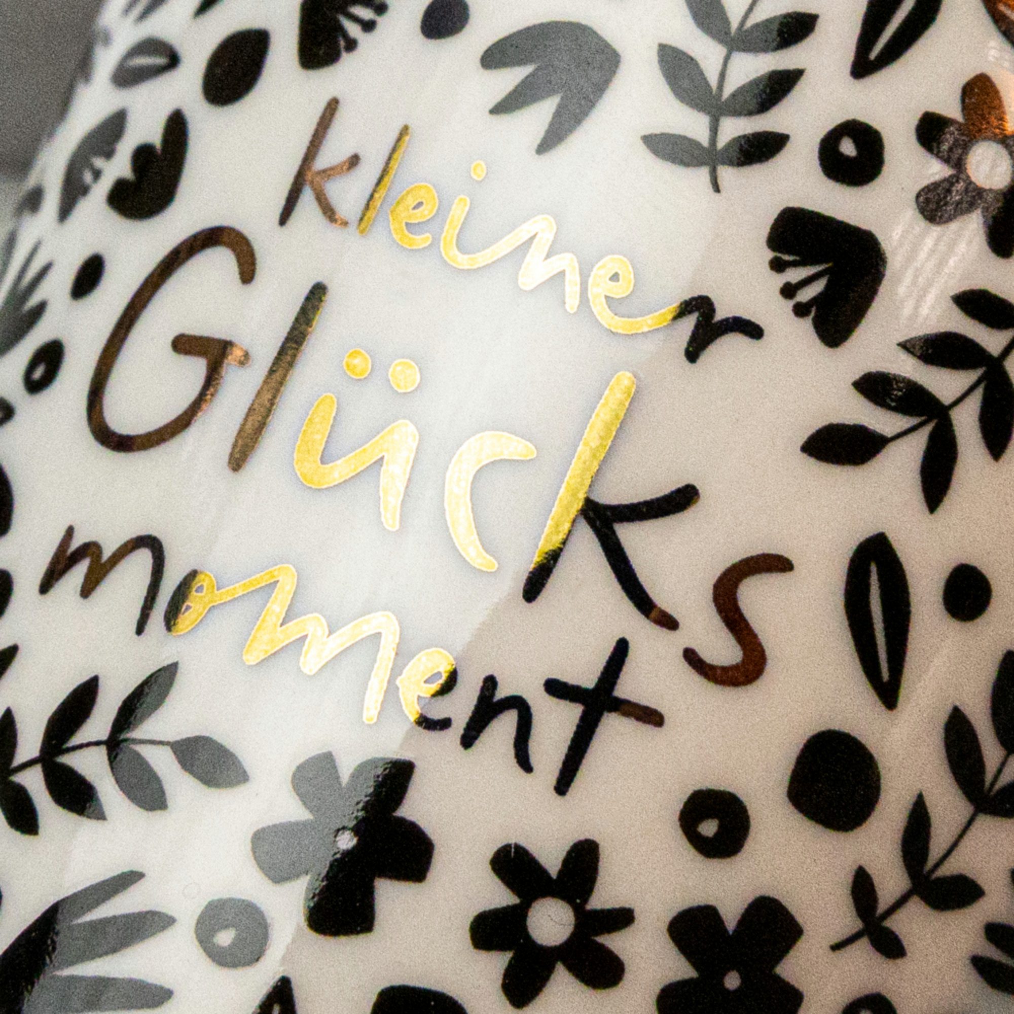 Grafik Werkstatt Tasse Espresso-Tasse Schreibkram Manufaktur Glücksmoment, Keramik