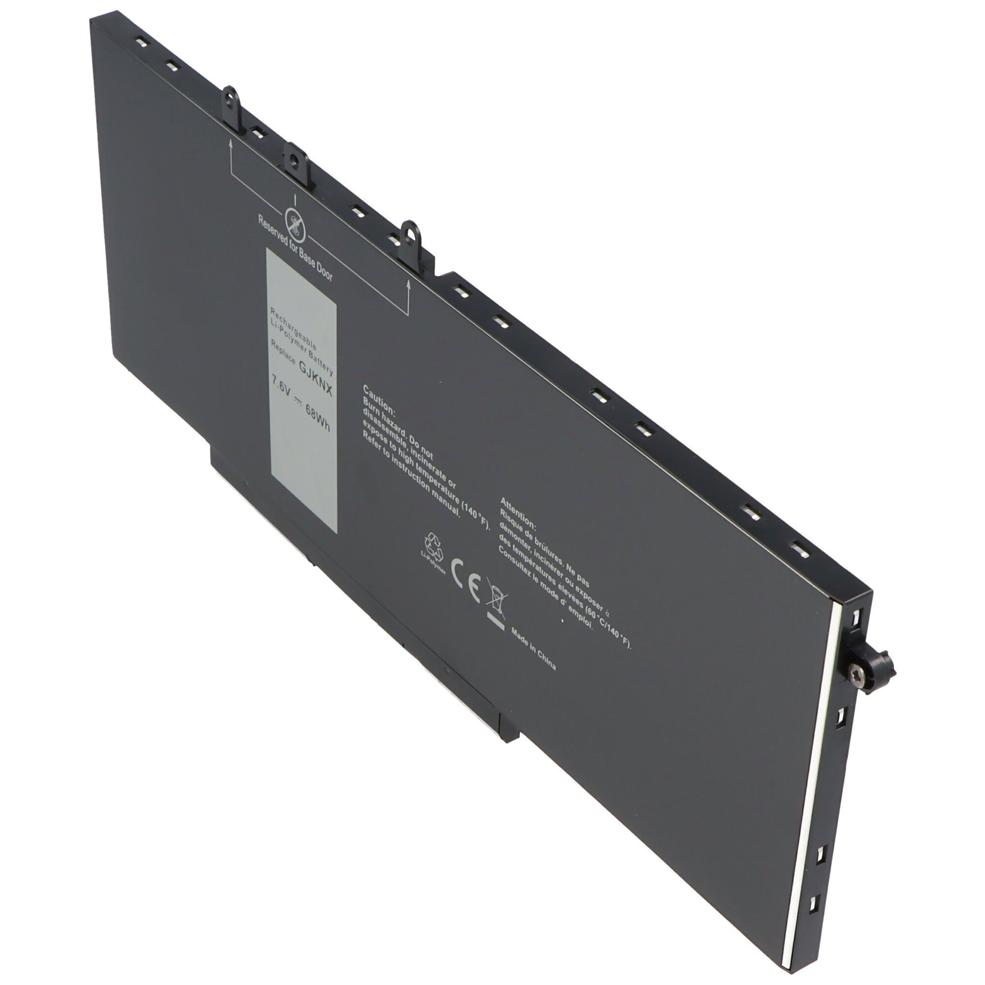 AccuCell Akku passend für Dell Latitude 5480, 5490, Li-Polymer, 7,6V, 8950mAh, Akku 8950 mAh (7,6 V)