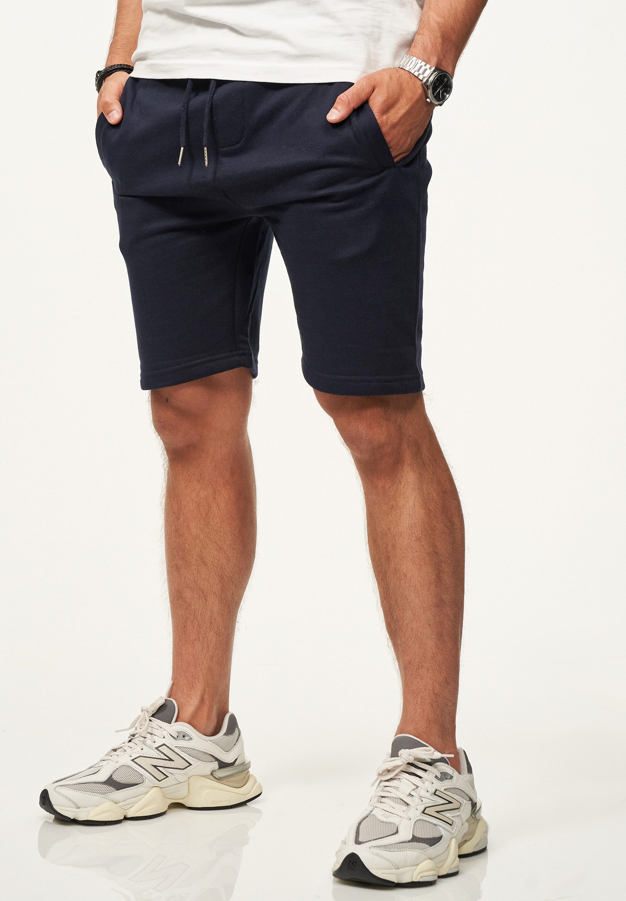 SOULSTAR Sweatshorts mit Gummibund Slim-Fit für Herren Kurze Hose Sporthose günstig online kaufen