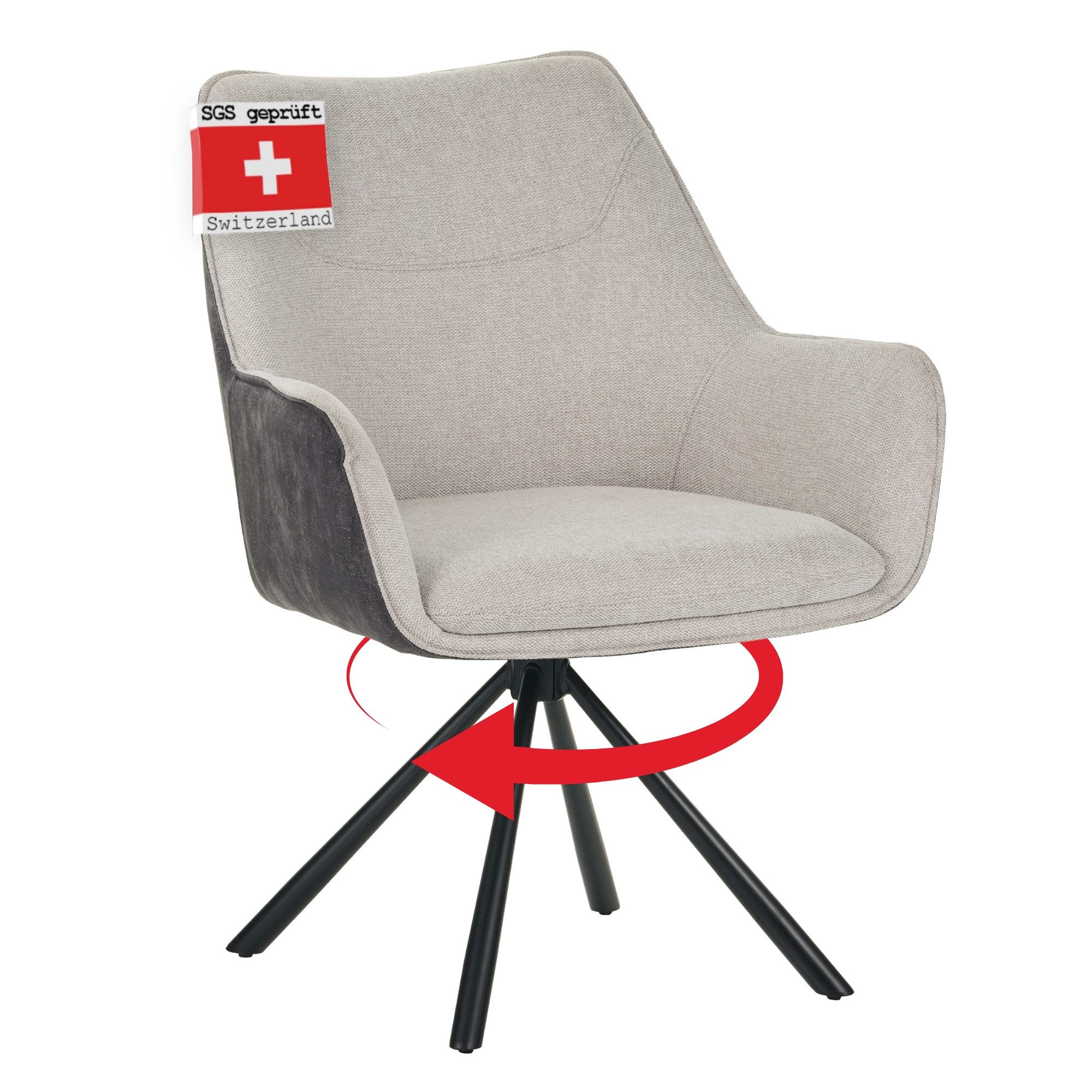 Albatros International Drehstuhl Esszimmerstuhl Zadar drehbar Beige Drehstu günstig online kaufen