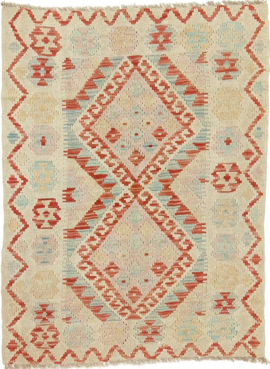 Orientteppich Kelim Afghan 85x113 Handgewebter Orientteppich, Nain Trading, rechteckig, Höhe: 3 mm