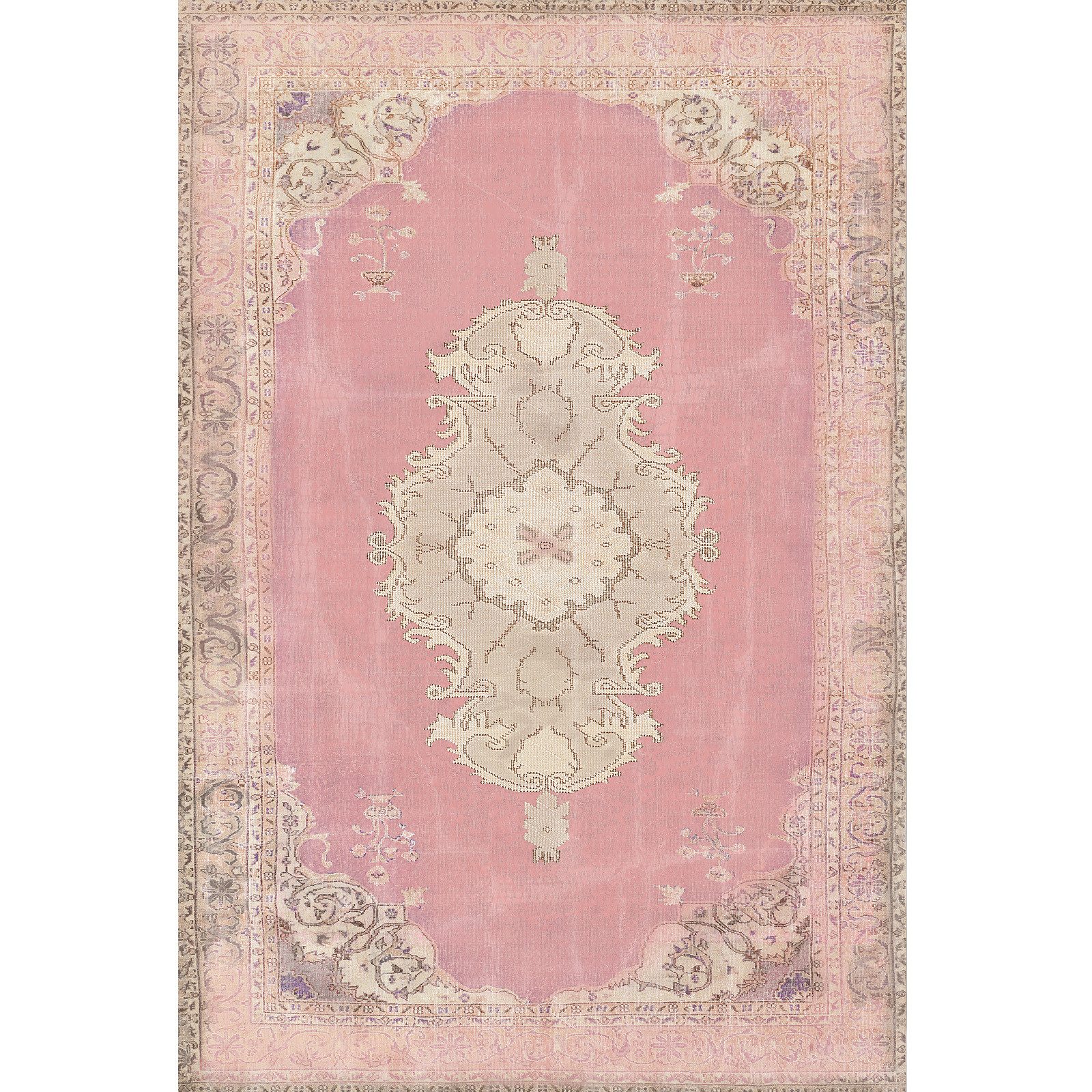 Bamyum Teppich Lix Teppich mit Chenille-Druck, Waschbarer, Antibakteriell Teppich