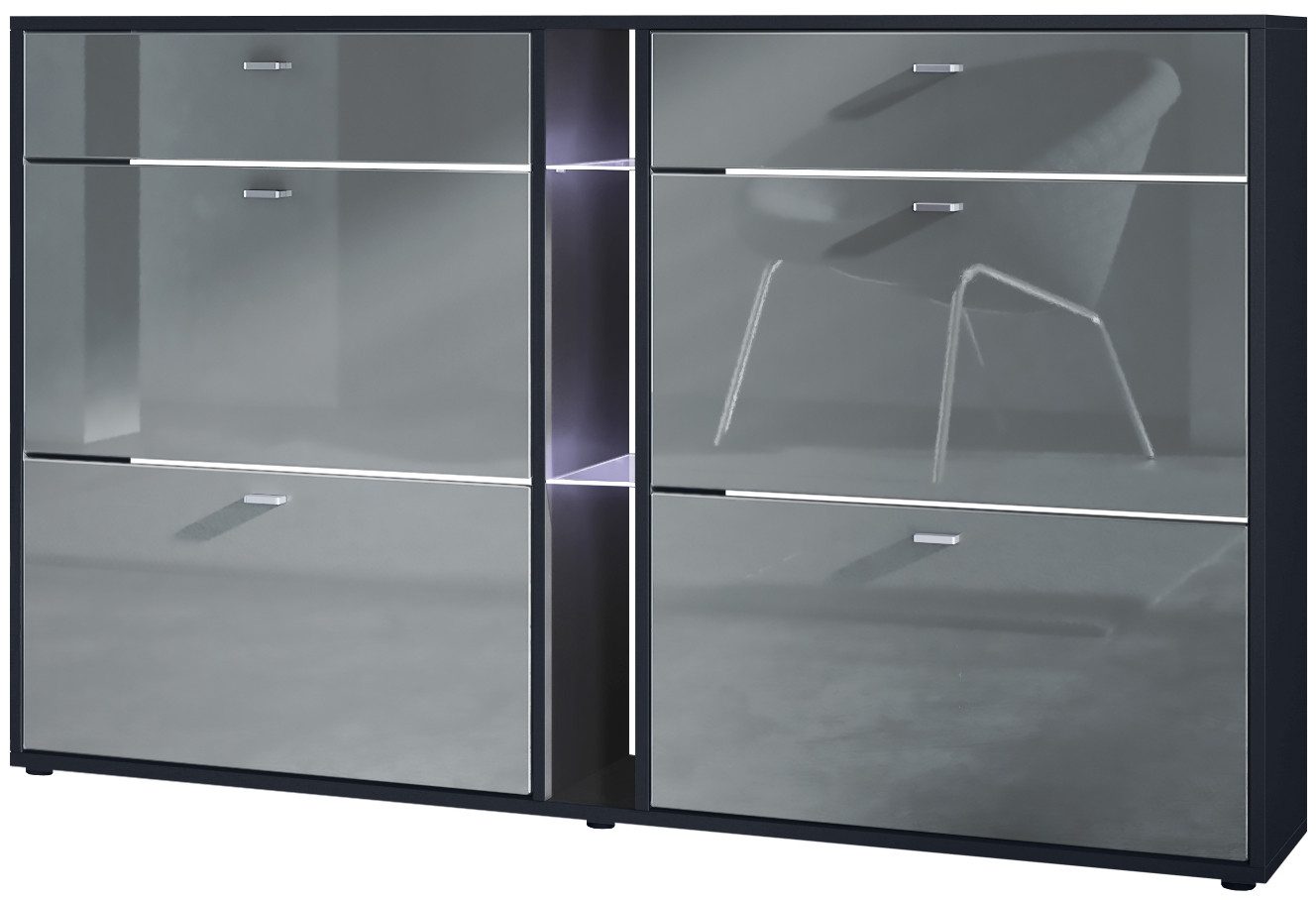 Vladon Schuhschrank Today (Schuhkipper für 24 Paar Schuhe mit 4 Klappen, 2 günstig online kaufen