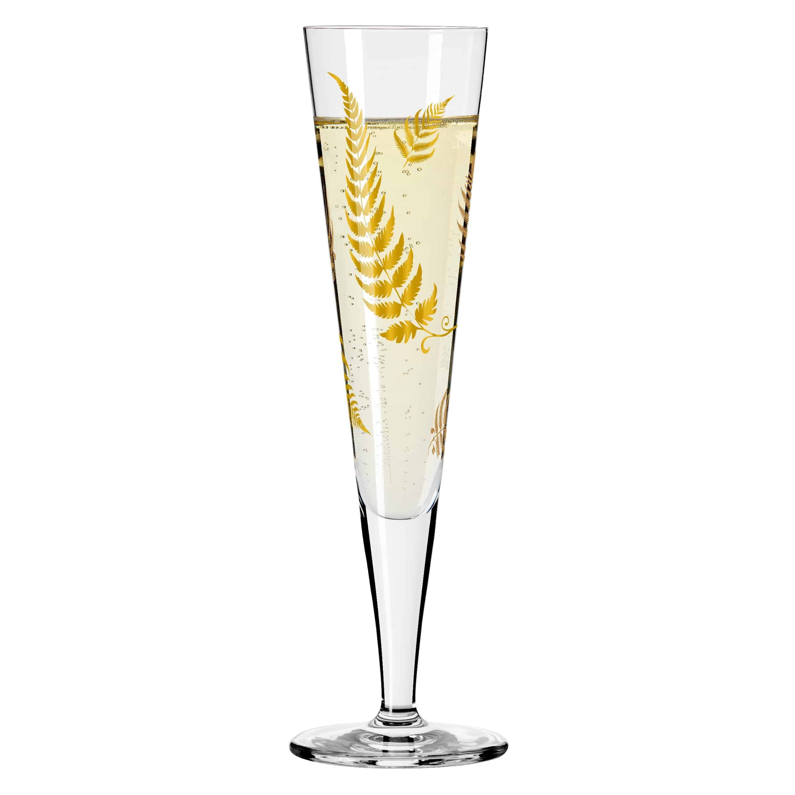 Ritzenhoff Champagnerglas Goldnacht, Kristallglas
