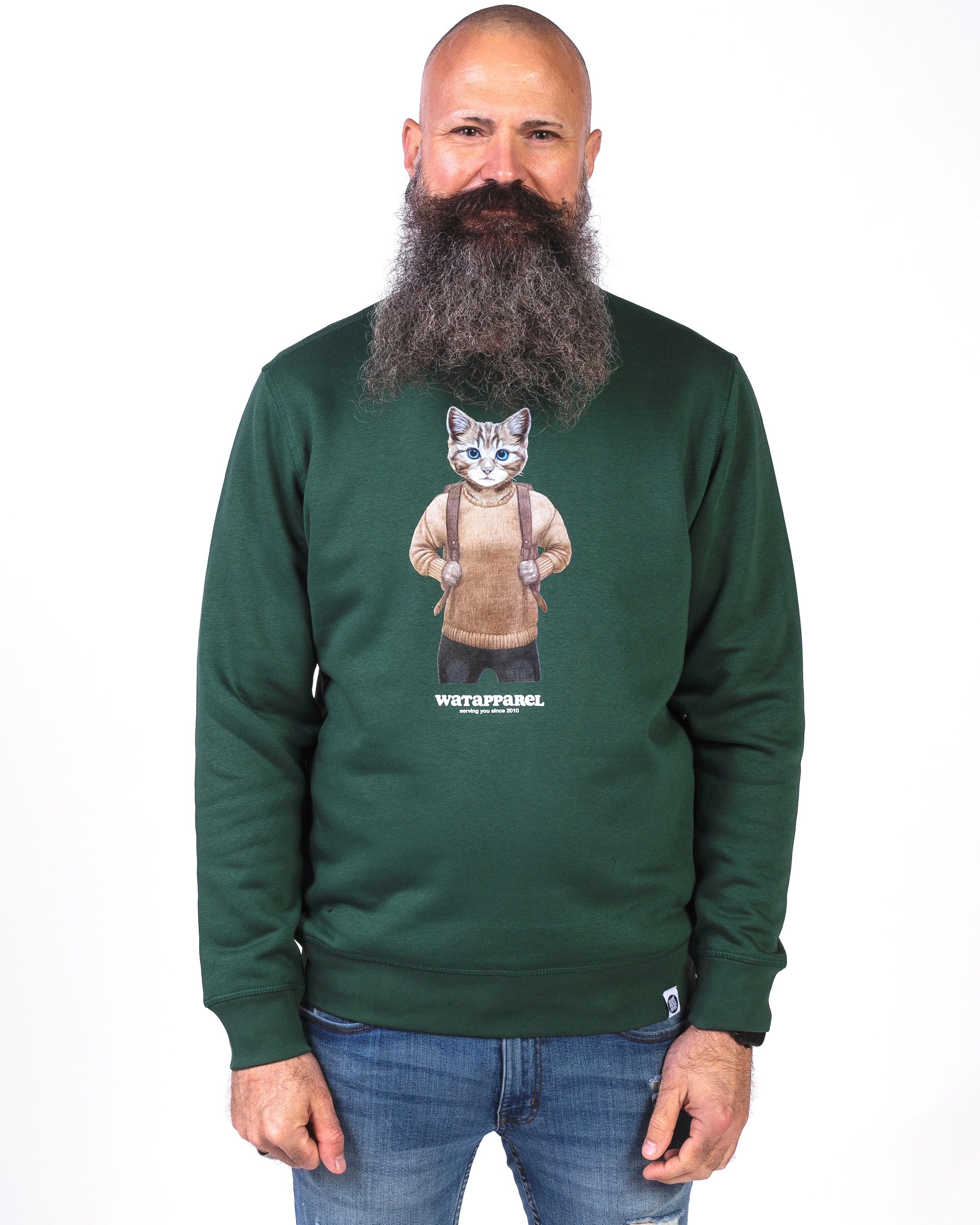 wat? Apparel Sweatshirt Katze mit Rucksack (1-tlg)