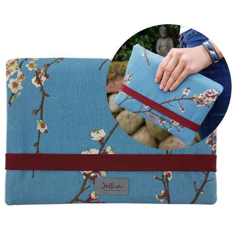 JOLLAA Windeltasche Japan Blüten & Kirsche, kleine Wickeltasche für Windeln & Feuchttücher, Wickelmäppchen