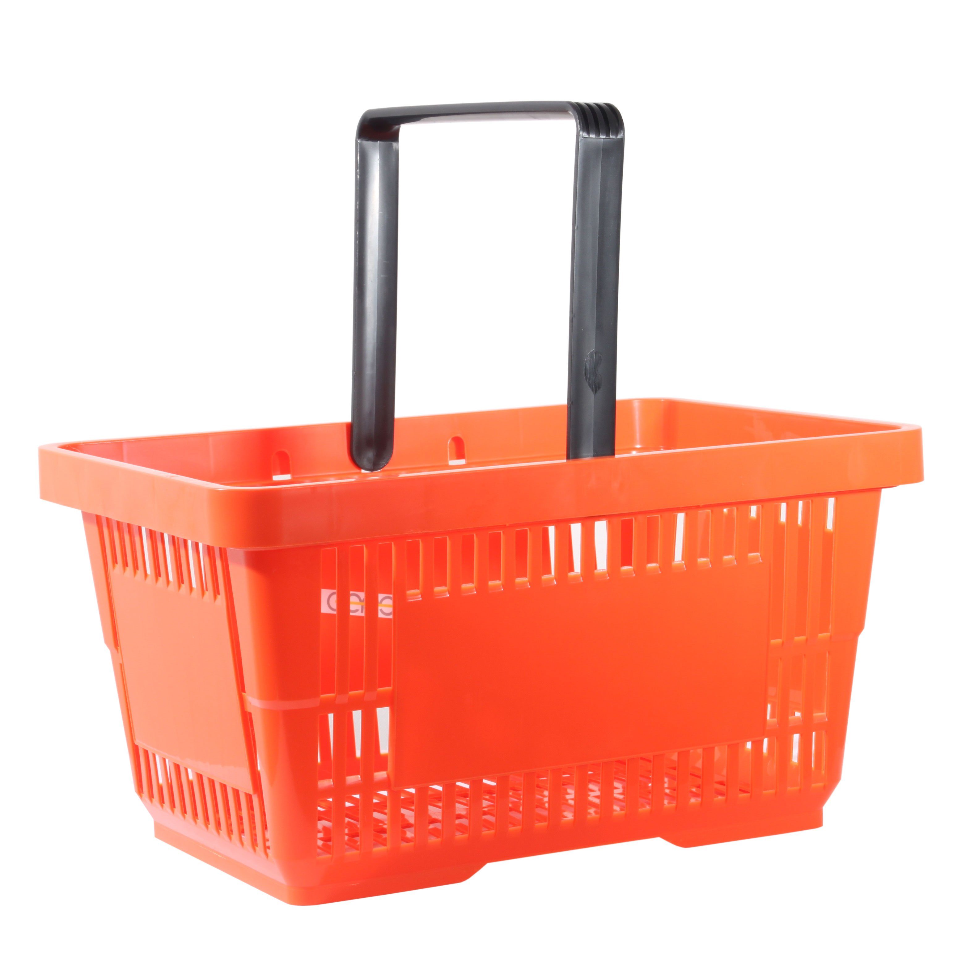 GERSO Einkaufskorb Einkaufskorb aus Kunststoff Plastik mit Henkel 20 Liter 40cm stapelbar, 21 l