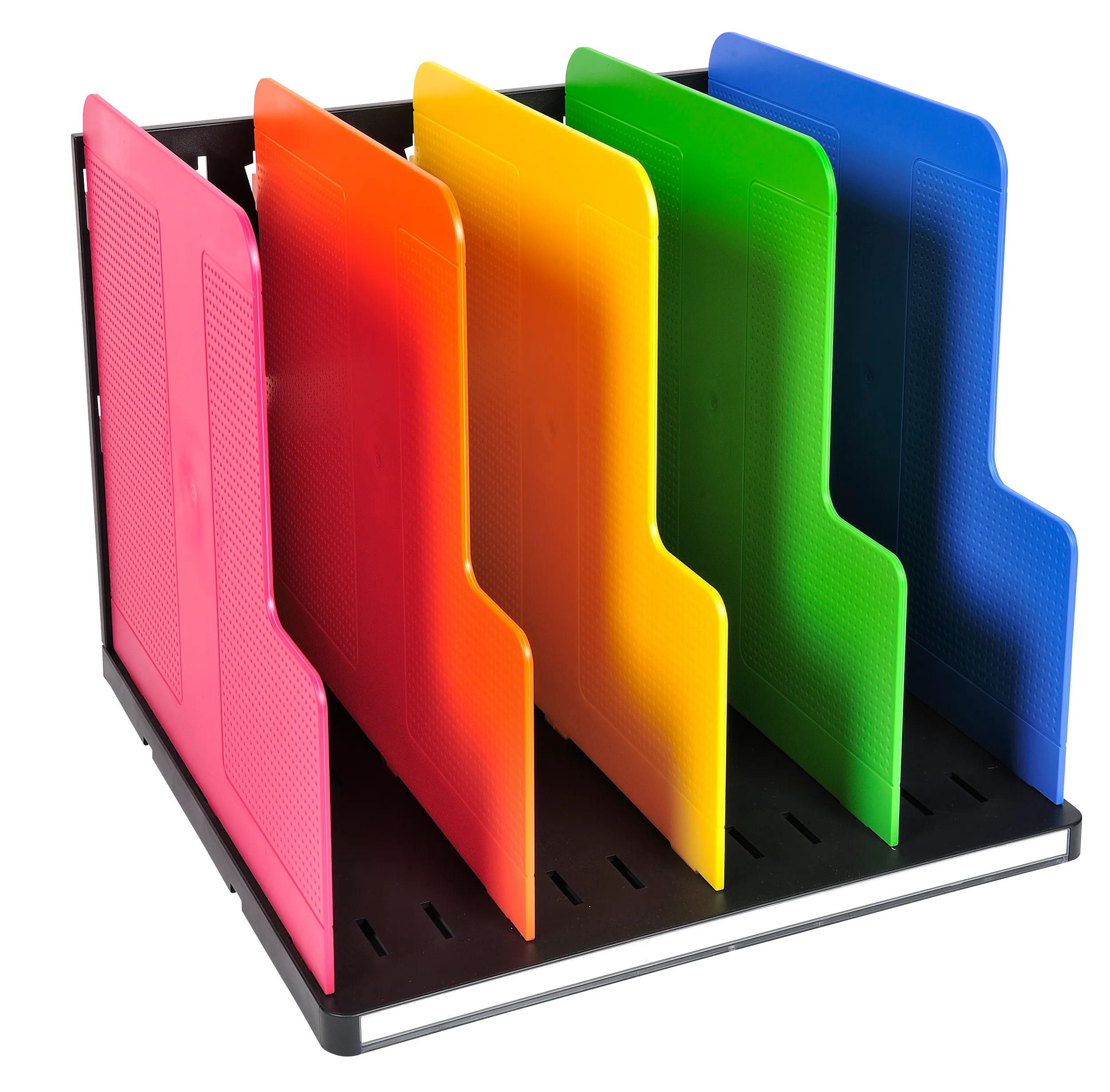 EXACOMPTA Schubladenbox MODULOTOP vertikaler Sorter + 5 Trennplatten, Regenbogen, 390914D, Ordnungsmappen