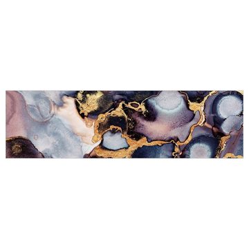 Bilderdepot24 Küchenrückwand gold dekor Abstrakt Kunst Muster Aquarell Steinoptik Marmor Gold, (1-tlg., Nischenrückwand - für Fliesenspiegel ohne Bohren - matt), Spritzschutz Rückwand Küche Herd - Folie selbstklebend versch. Größen