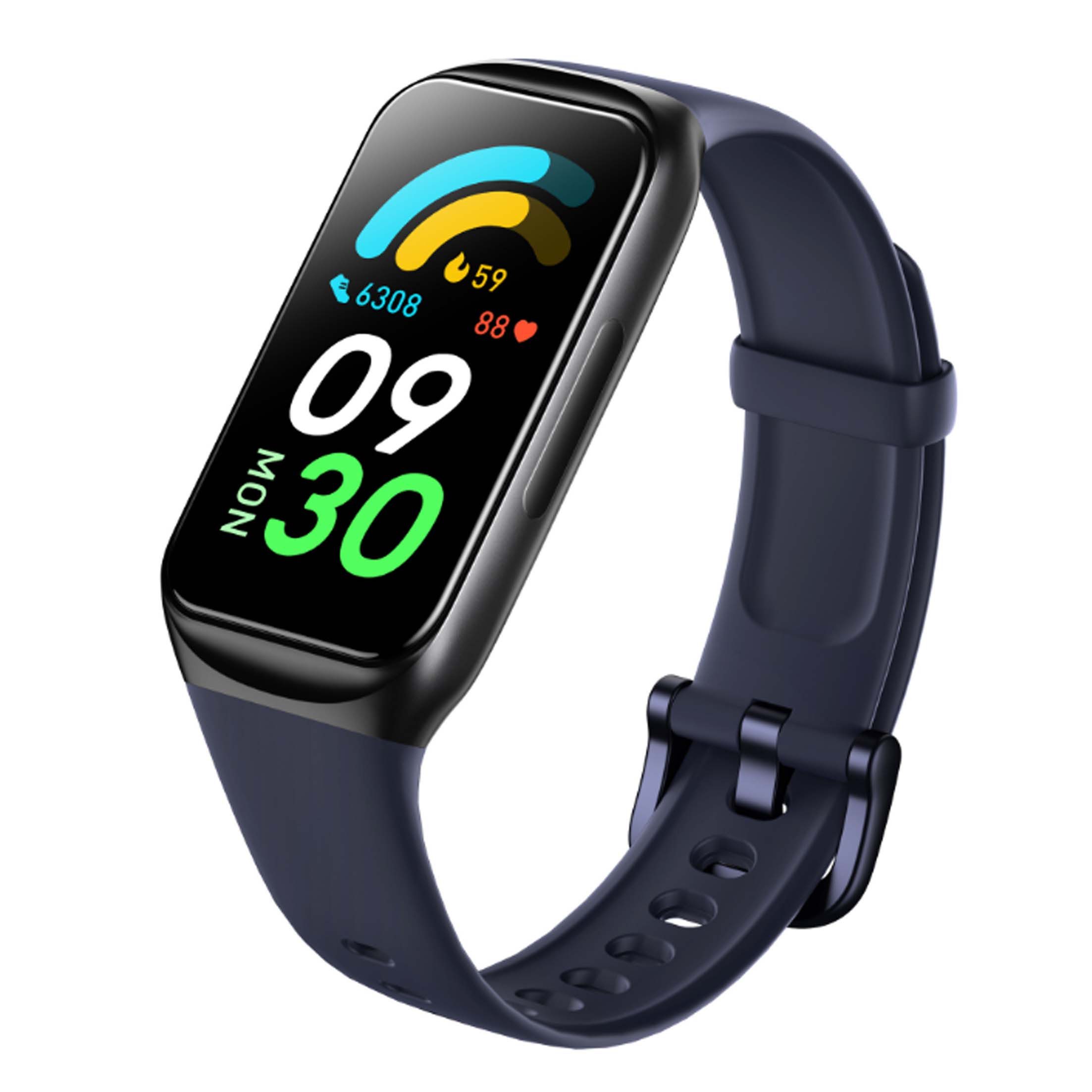 KINSI Smart-Armband, Sportarmband,Herzfrequenzmesser, 1,47 großer Bildschirm Smartwatch, 15 Stufen der Hautton-Gesundheitserkennung, 100+ Übungsmodi